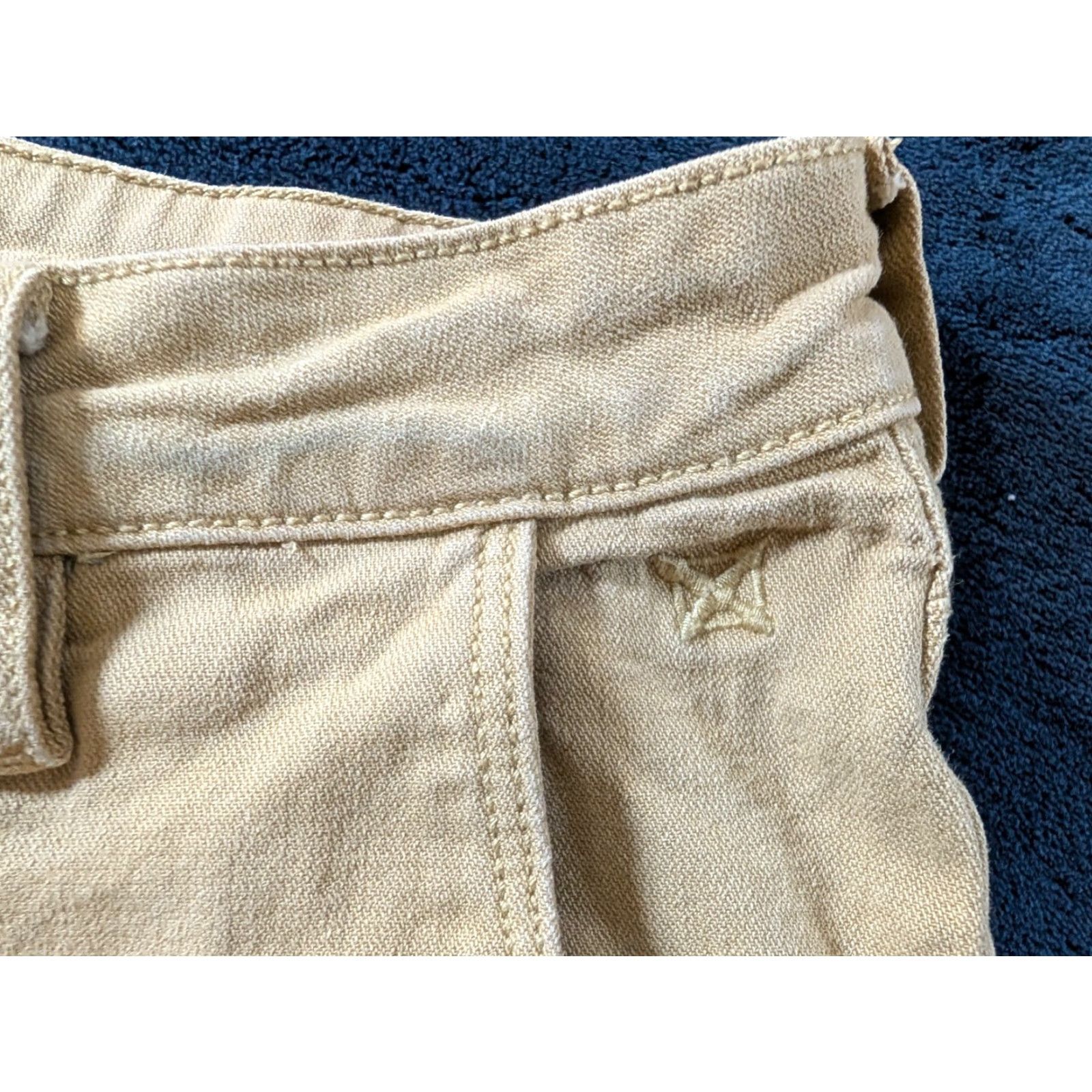 Vintage Vertx Jeans 32x30 Regular Straight Denim Stretch Pockets 5-Pocket Beige Tan Mens VTX1700 Jeans Size US 34 / EU 50 - 6 Thumbnail