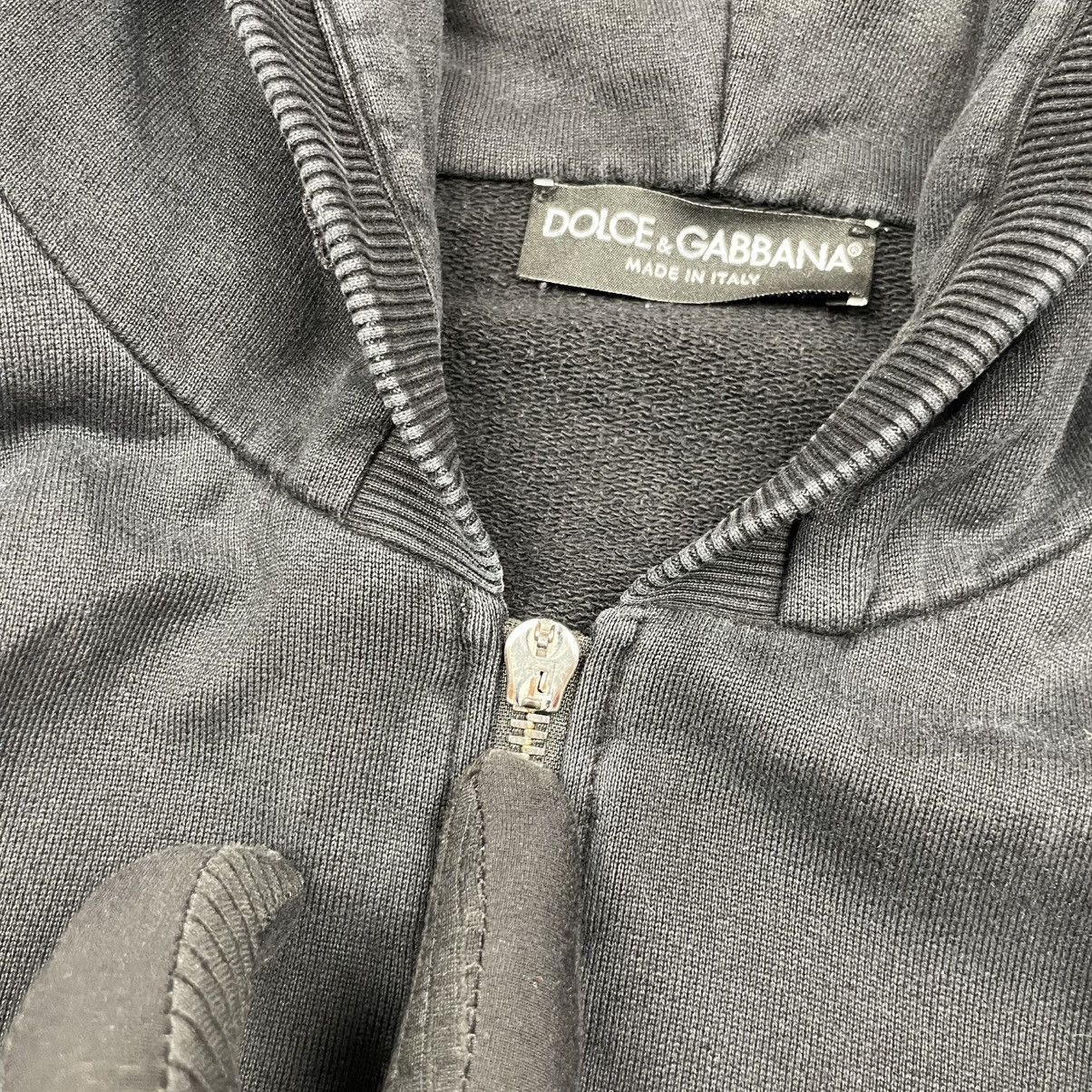 Dolce & Gabbana Dolce Gabbana Metal Logo Faded Zip Hoodie Size US XL / EU 56 / 4 - 3 Thumbnail