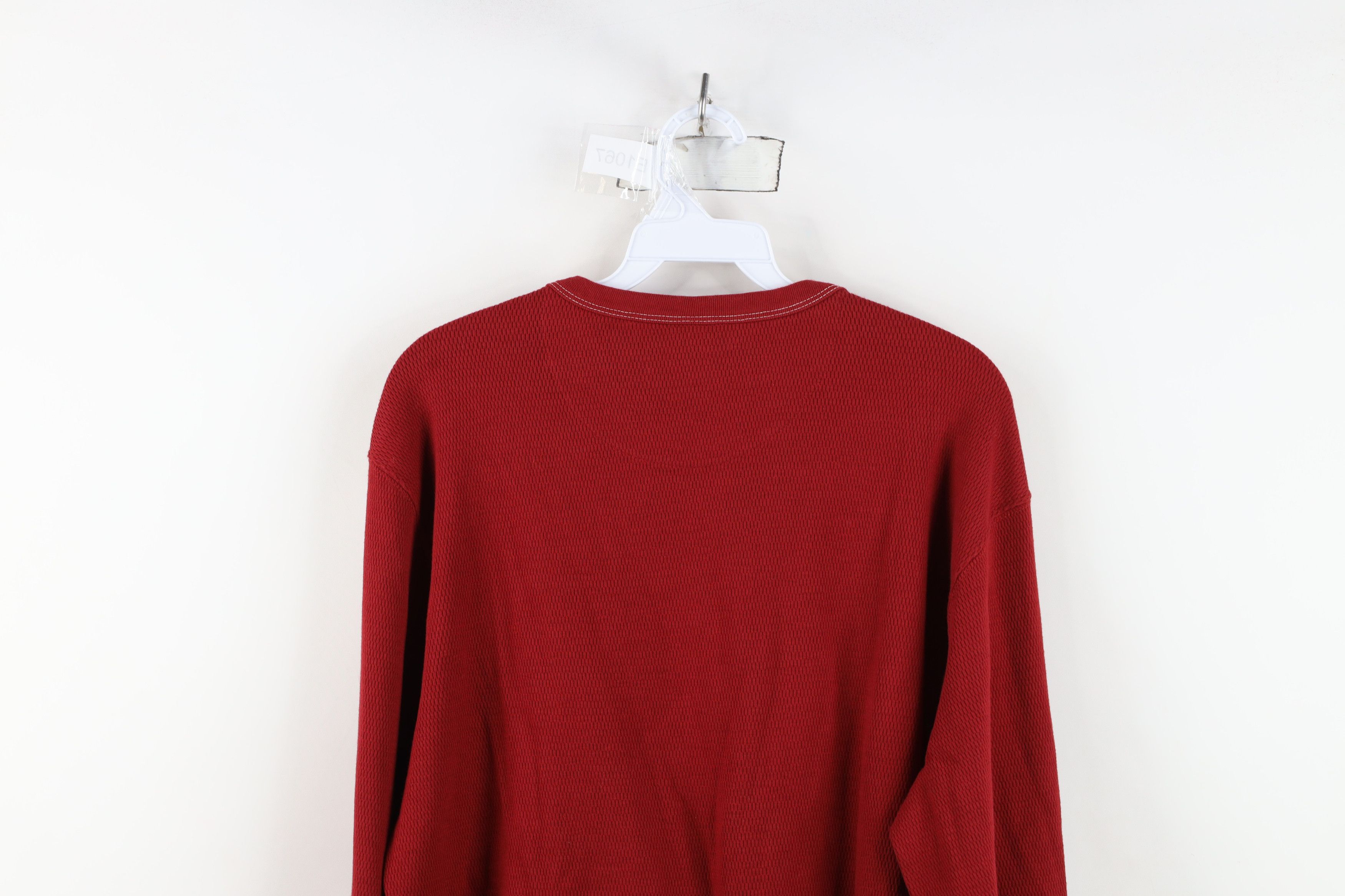 Gap Vintage 90s Y2K Gap Thermal Waffle Knit Long Sleeve T-Shirt Size US L / EU 52-54 / 3 - 13 Thumbnail
