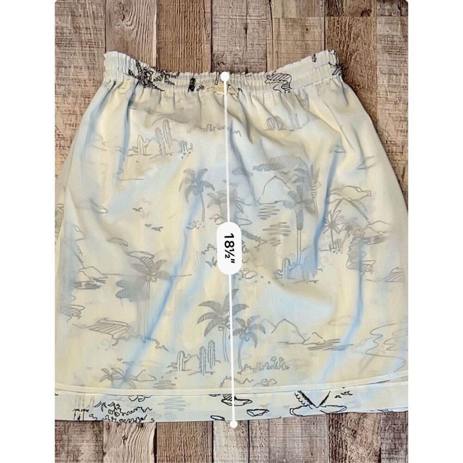 Current Air Current Air White Tie Front Skirt Coverup Island SMALL Size 27" / US 4 / IT 40 - 6 Thumbnail