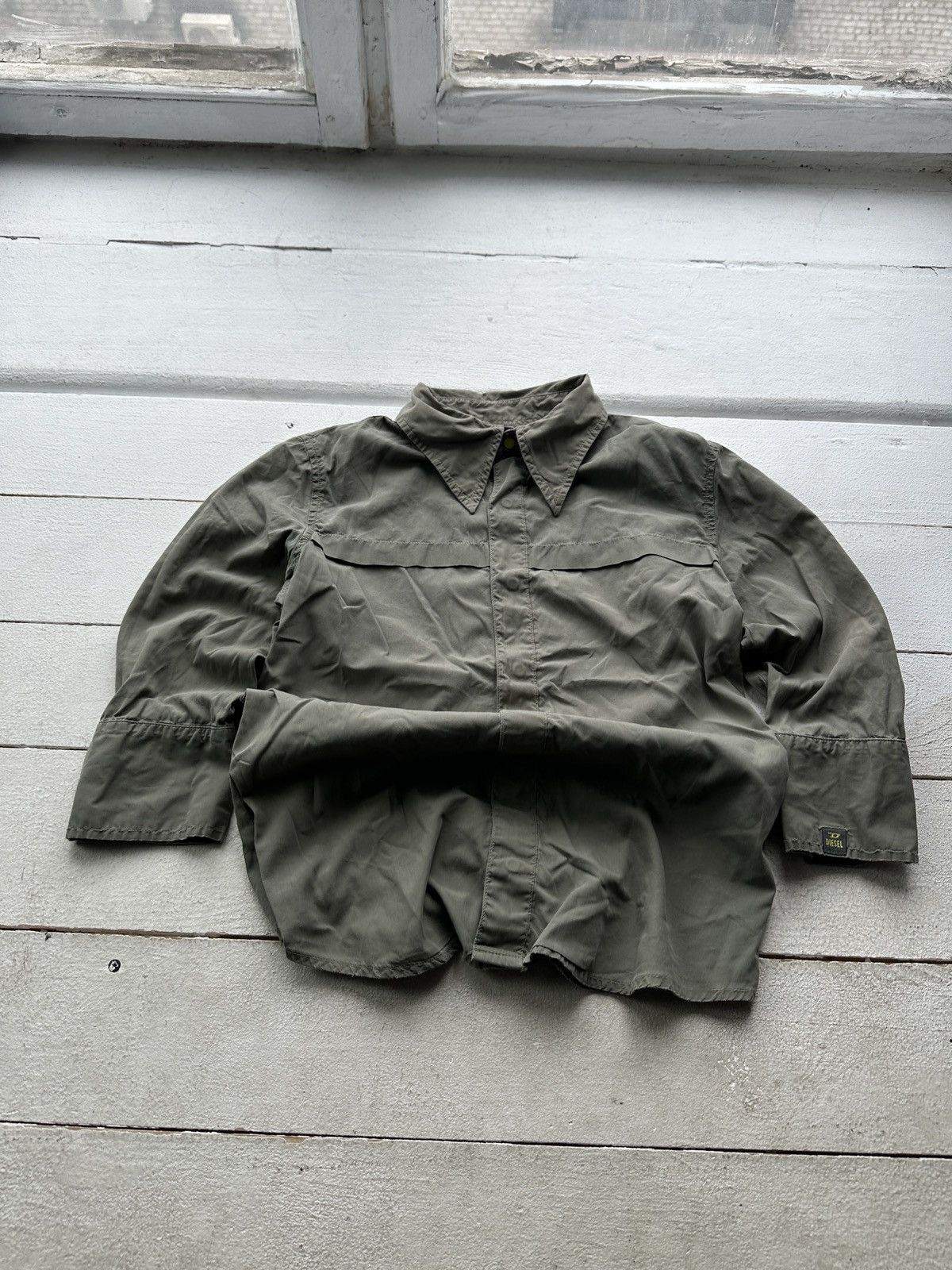 Diesel 🚨VINTAGE AVANT-GARDE 3/4 DIESEL SHIRT TEE LOGO Y2k OPIUM Size M / US 6-8 / IT 42-44 - 1 Thumbnail