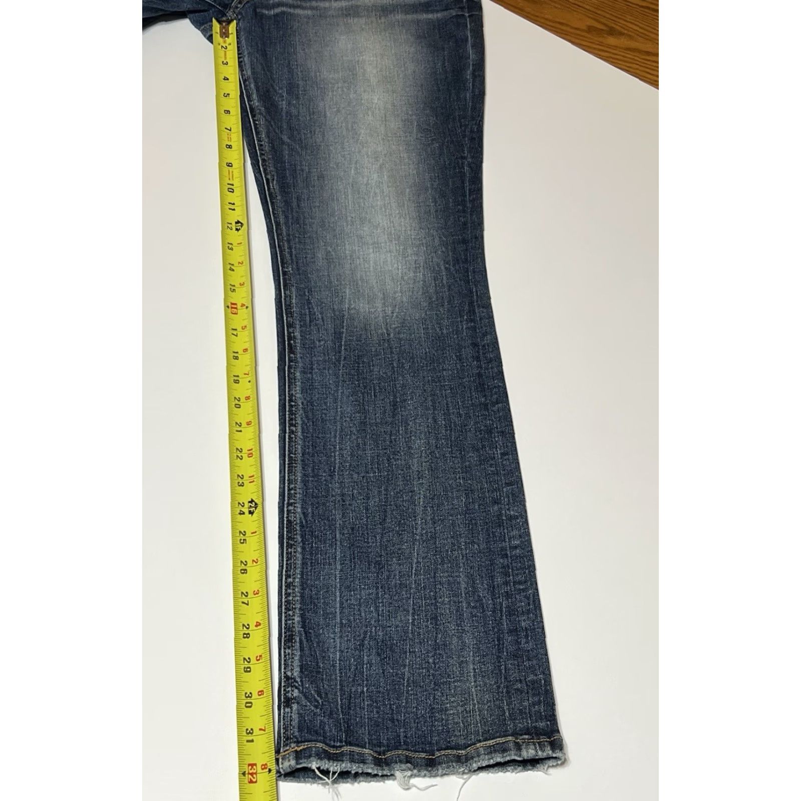 BKE BKE Victoria Straight Jeans Womens 35x32 Blue Mid Rise Stretch Denim Denim Straight Size 24" / US 00 / IT 34 - 4 Thumbnail