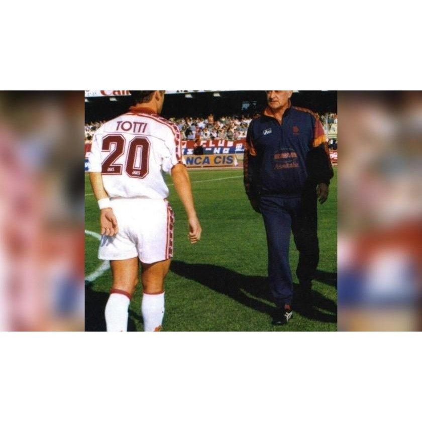 Asics Totti As Roma Asics 1995 1996 Away Soccer Jersey L Size US L / EU 52-54 / 3 - 9 Thumbnail