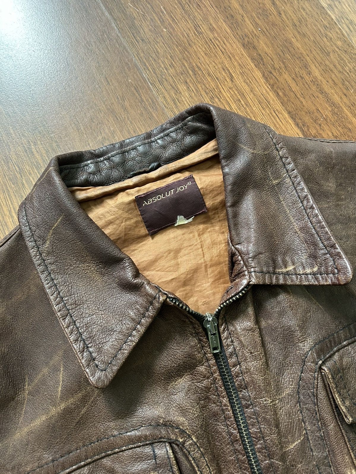 Absolut Joy Vintage Absolut Joy 80s Leather Bomber Jacket Archive Size M Size US M / EU 48-50 / 2 - 3 Thumbnail