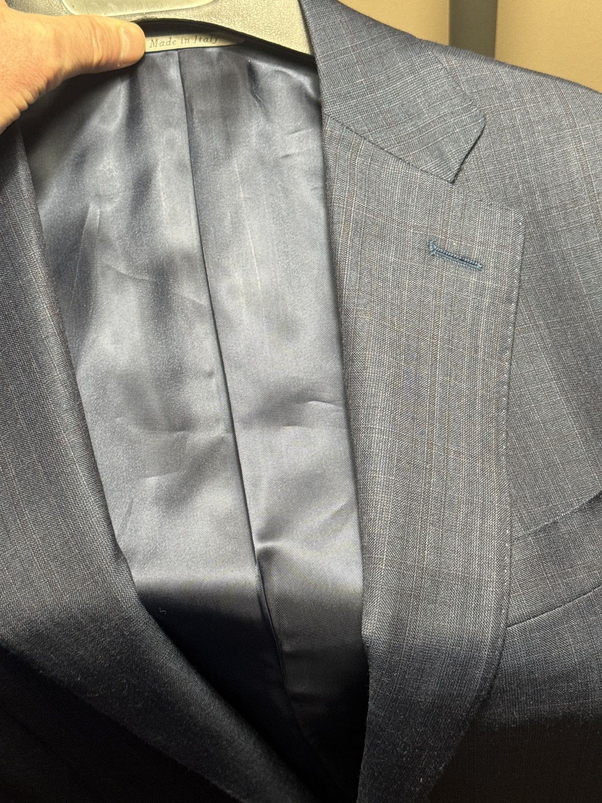 Canali Canali IT48 Made in Italy 100% Wool Navy Blazer NWT Size 38R - 13 Thumbnail