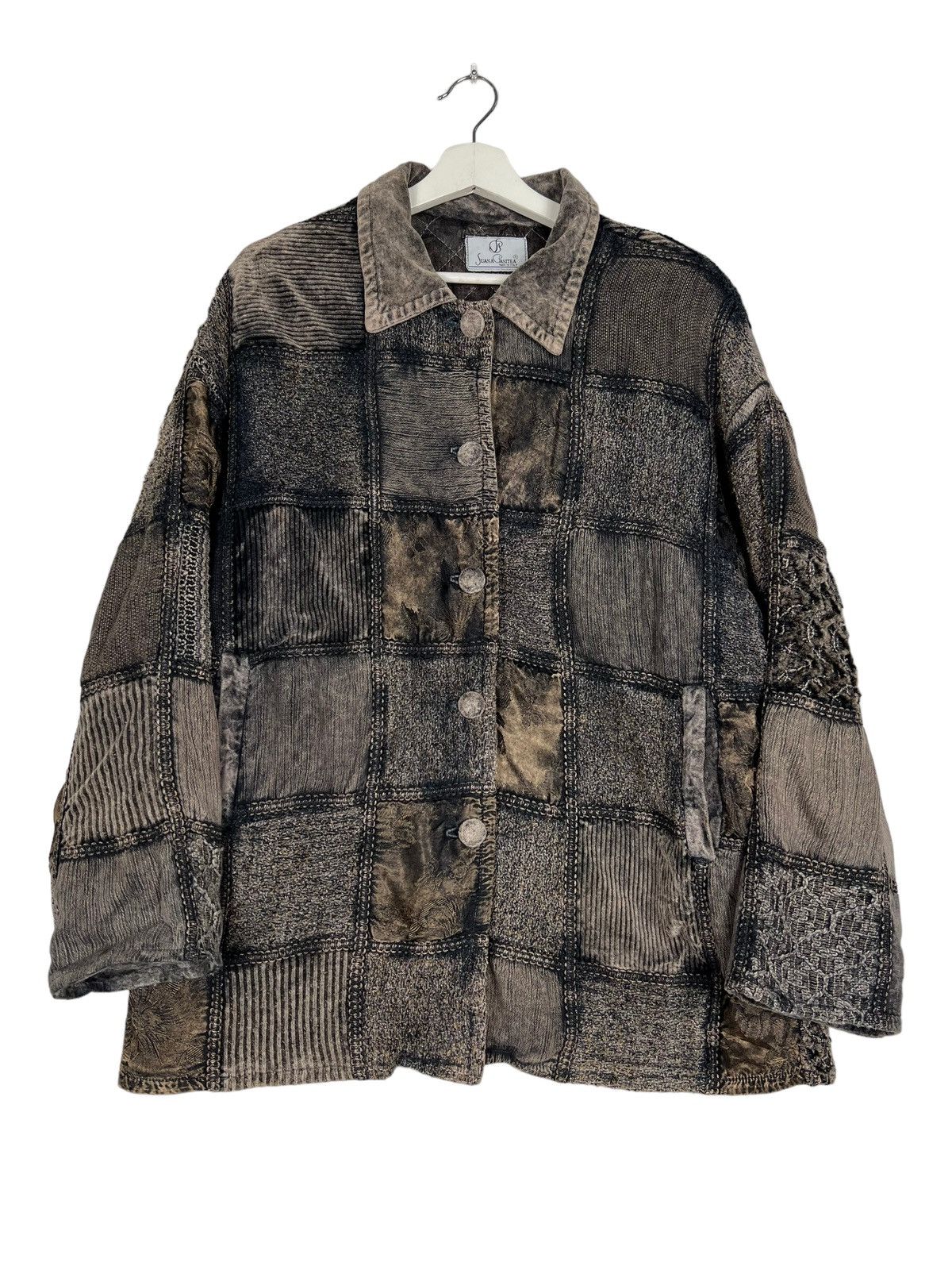 Italia Independent 🔥 RARE VINTAGE SUANA PASITEA PATCHWORK BROKEN JACKET Size US S / EU 44-46 / 1 - 2 Thumbnail
