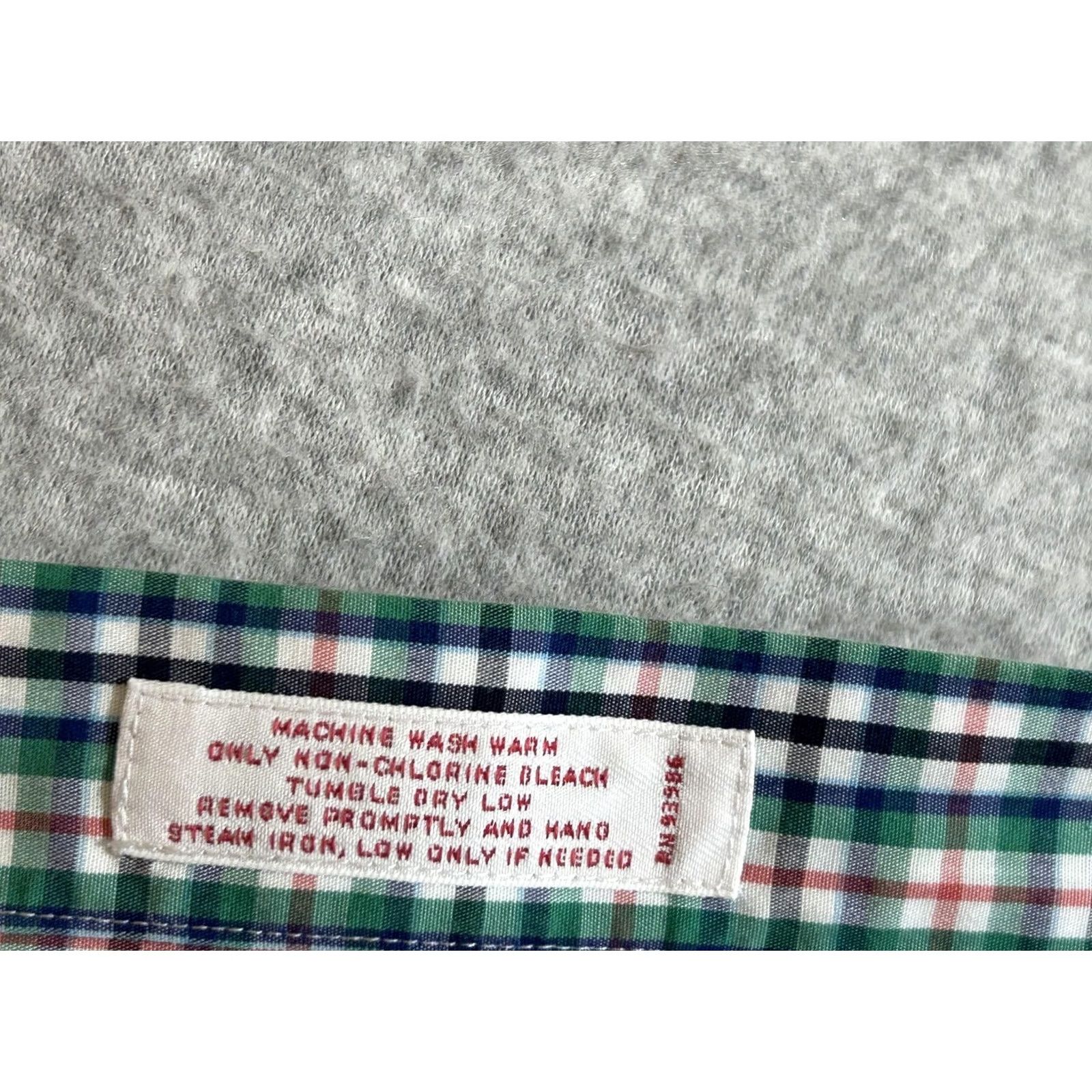 Brooks Brothers Brooks Brothers Shirt Mens Large Green Plaid Short Sleeve Button 346 Cotton Camp Size US L / EU 52-54 / 3 - 6 Thumbnail