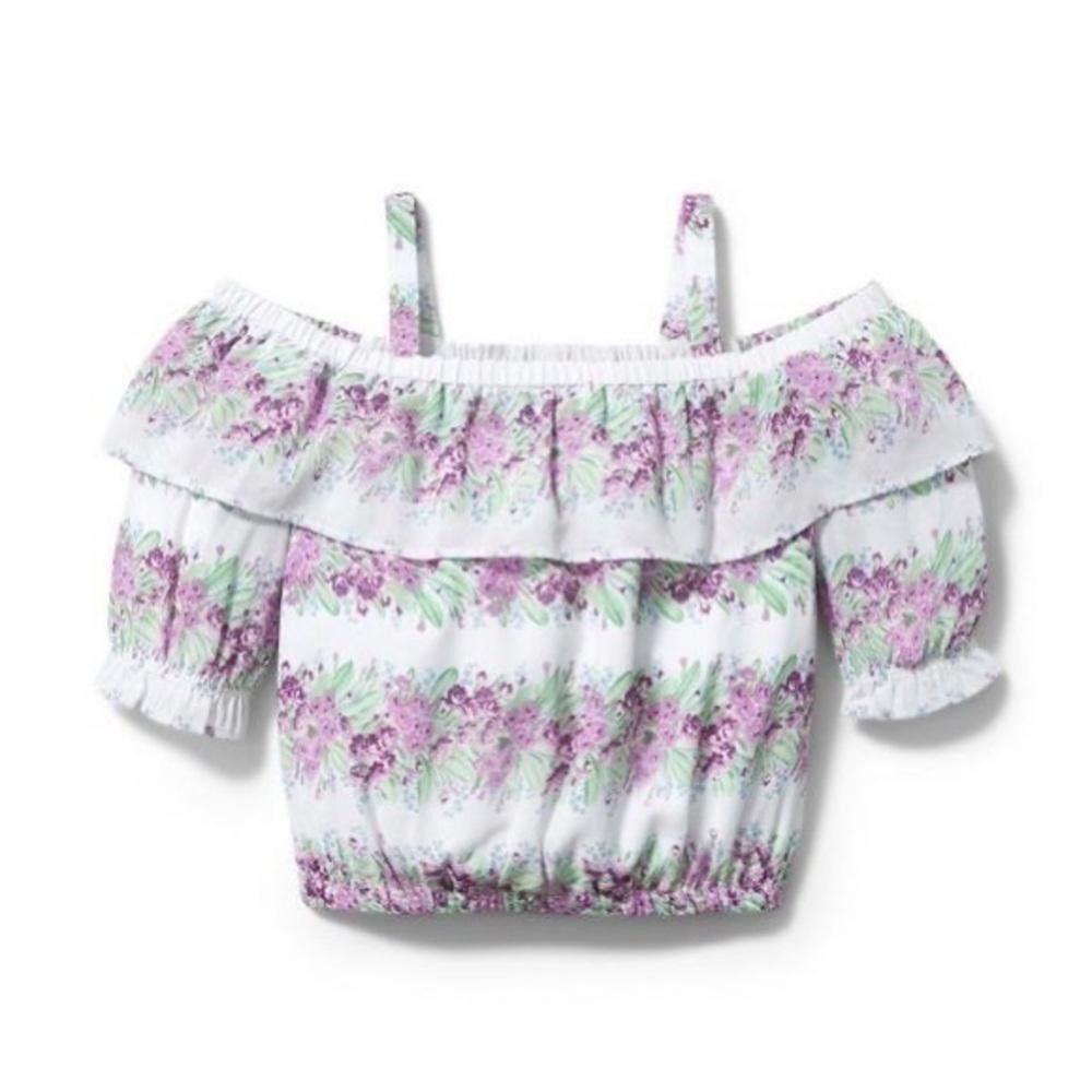 Designer Janie and Jack Floral Top 18-24m Size US XXS / EU 40 - 1 Thumbnail