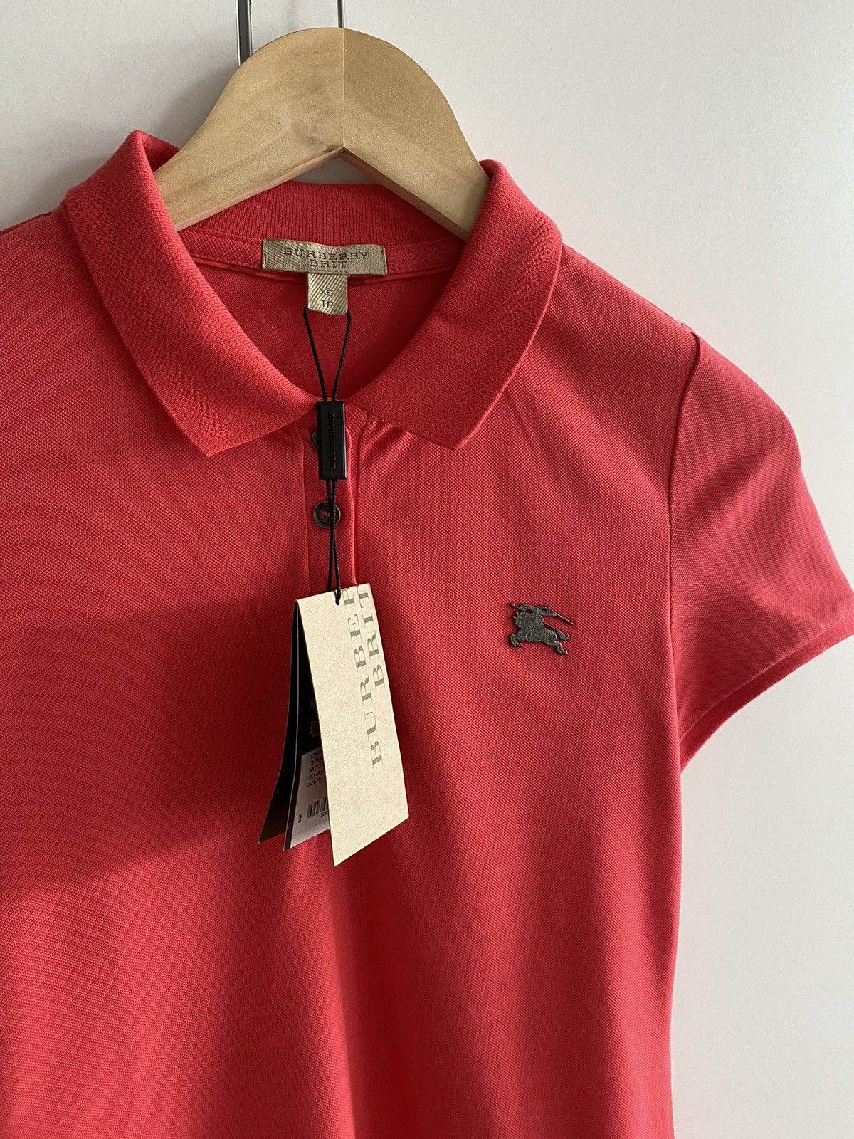 Burberry Burberry New Pink Polo With Metal Logo Size XS / US 0-2 / IT 36-38 - 2 Thumbnail