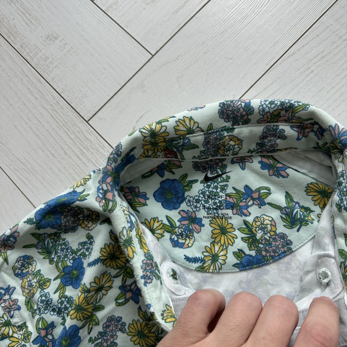 Nike Nike polo golf floral print streetwear vintage rare lobster Size US M / EU 48-50 / 2 - 7 Thumbnail