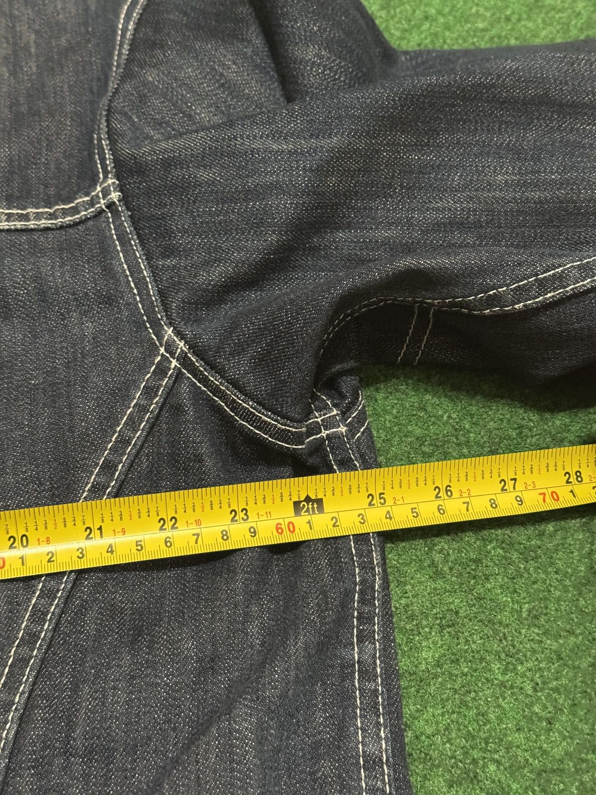Vintage Denim Jacket XXL Baggy Hip Hop 90s Y2K Dark Wash Jean Jacket Size US XXL / EU 58 / 5 - 6 Thumbnail