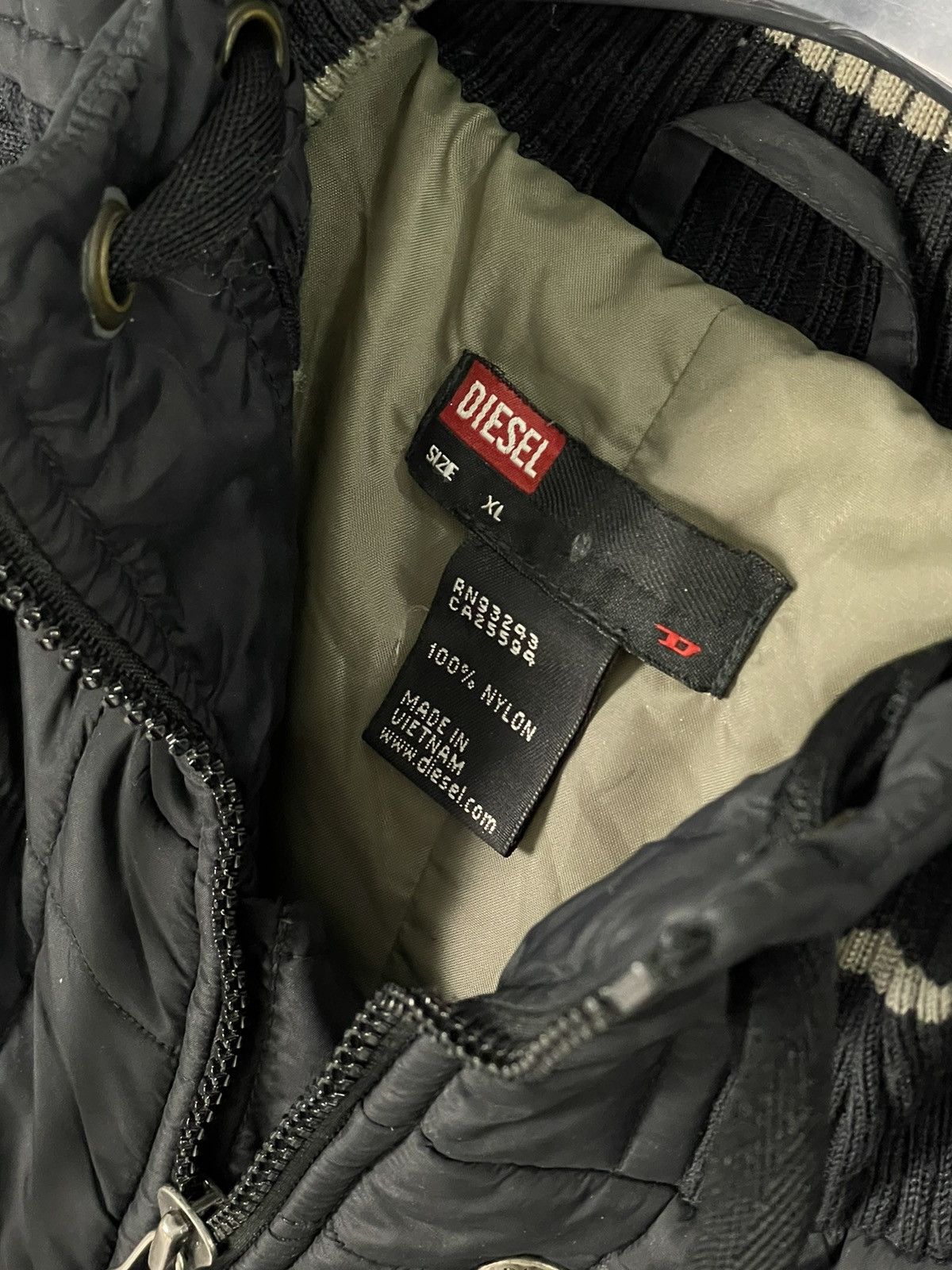 Diesel × Japanese Brand Diesel Y2K Vintage Long Puffer Avant Garde Jacket Hooded Size XL / US 12-14 / IT 48-50 - 9 Thumbnail