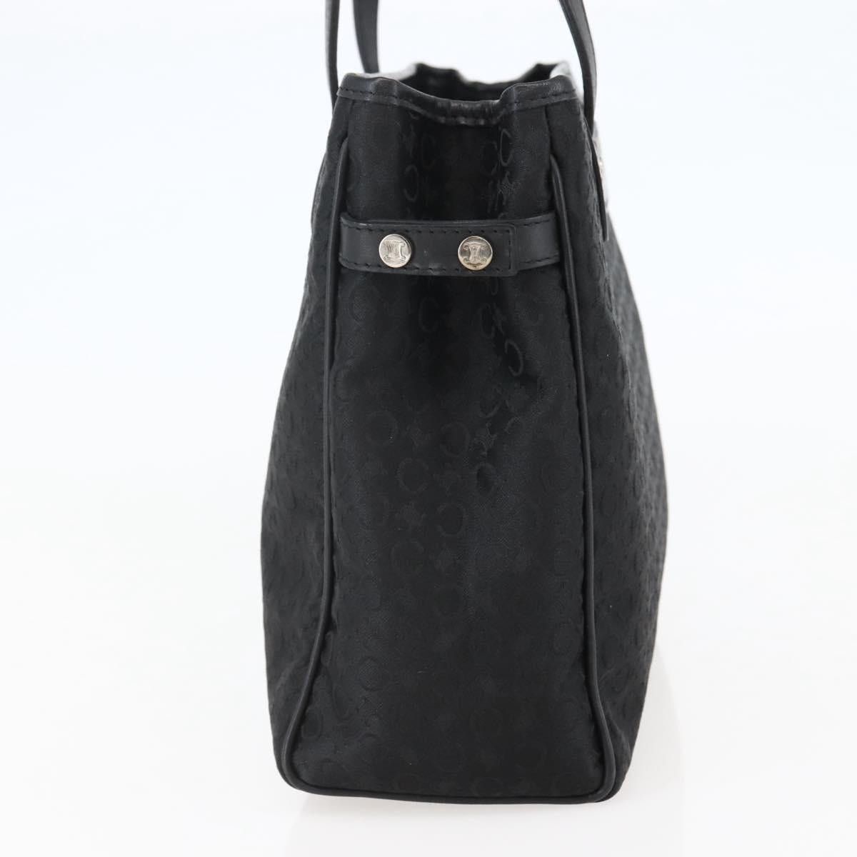 Celine CELINE C Macadam Canvas Hand Bag Black Silver Size ONE SIZE - 5 Thumbnail