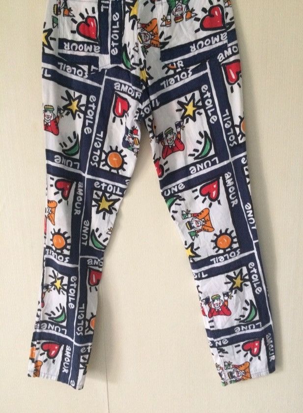 Jean Charles De Castelbajac Vintage Jean Charles De Castelbajac Printed Pants Size 26" / US 2 / IT 38 - 4 Thumbnail