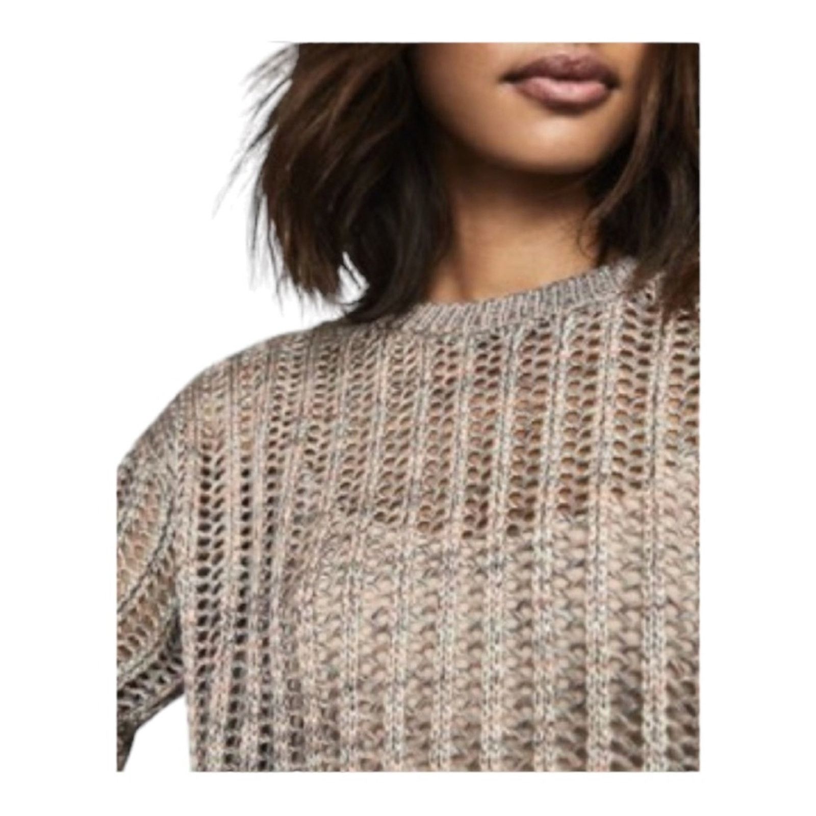 Reiss Reiss Poly Space-Dye Open Knit Sweater size Small Size S / US 4 / IT 40 - 3 Thumbnail