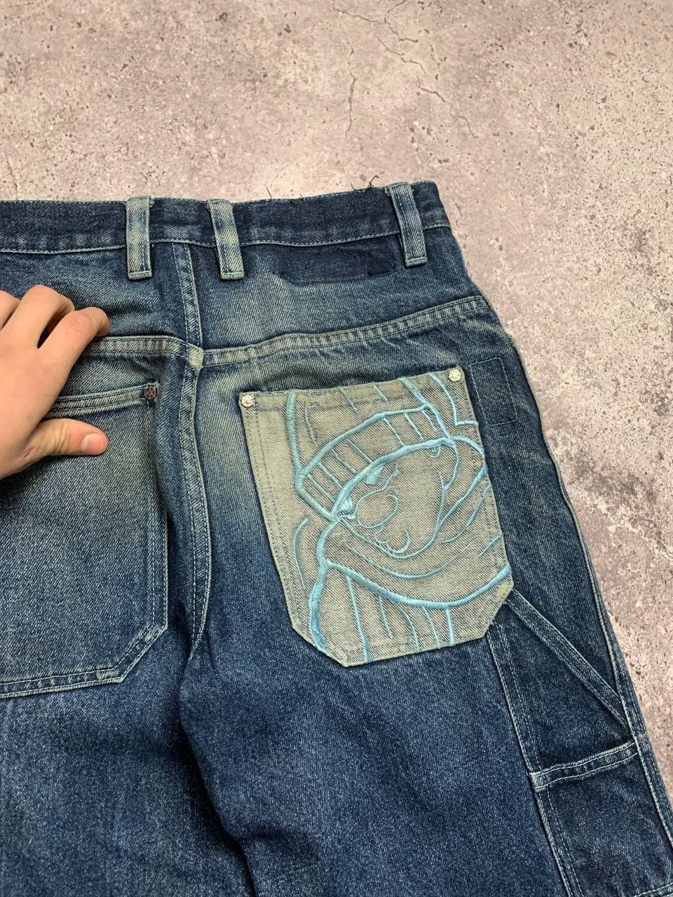 Southpole RARE Embroidered Baggy Southpole Jeans BBOY Size US 28 / EU 44 - 3 Thumbnail