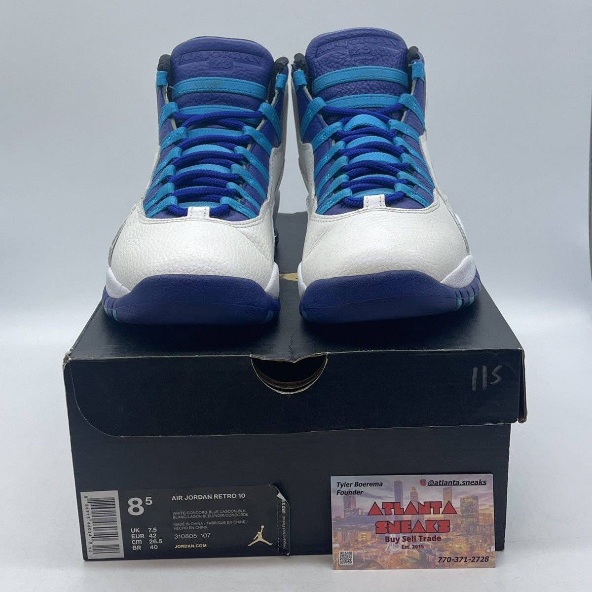 Jordan Brand Air Jordan 10 Charlotte hornets Size US 8.5 / EU 41-42 - 2 Thumbnail