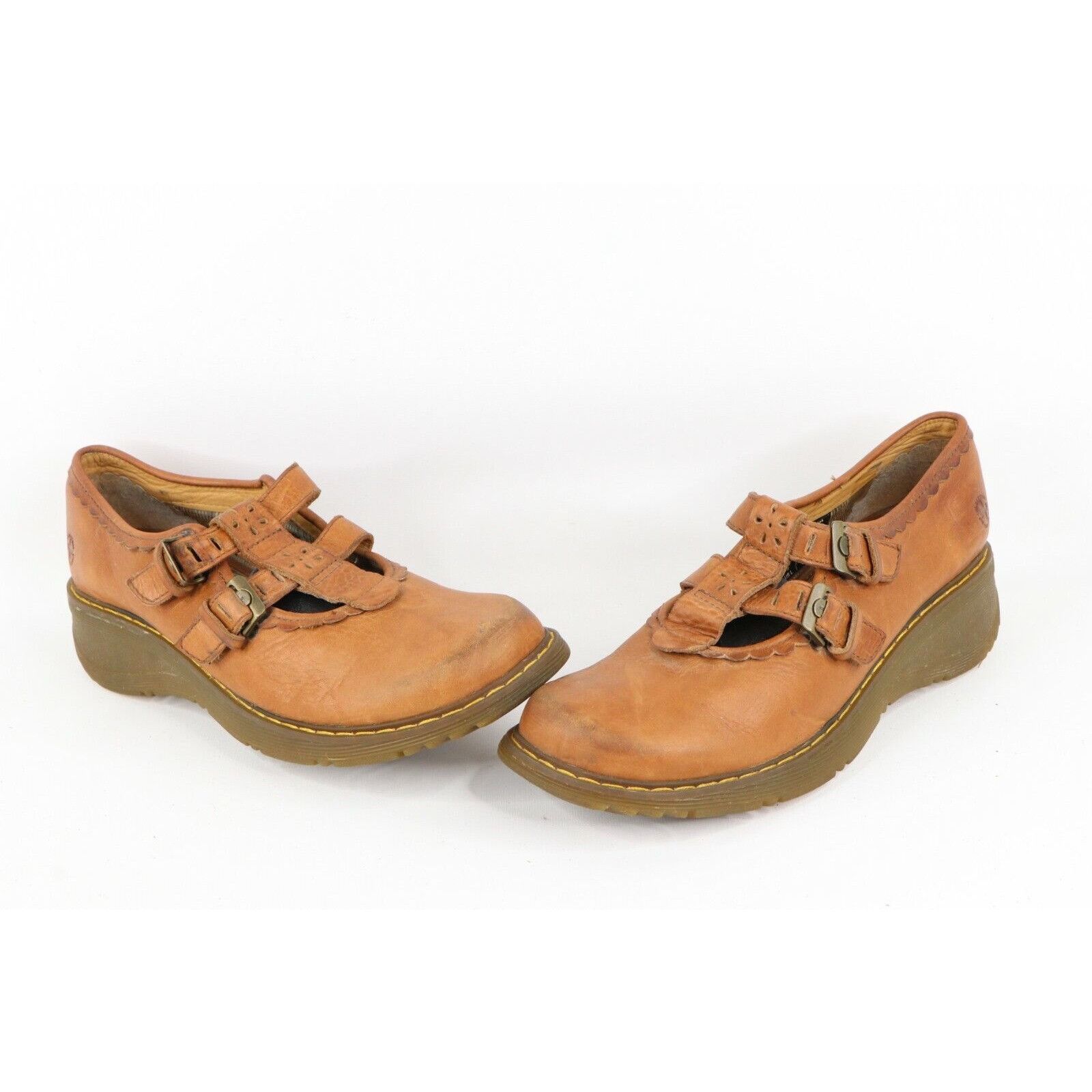 Dr. Martens × Vintage Vintage Dr Martens Distressed Floral Chunky Leather Shoes Size US 9 / IT 39 - 1 Thumbnail