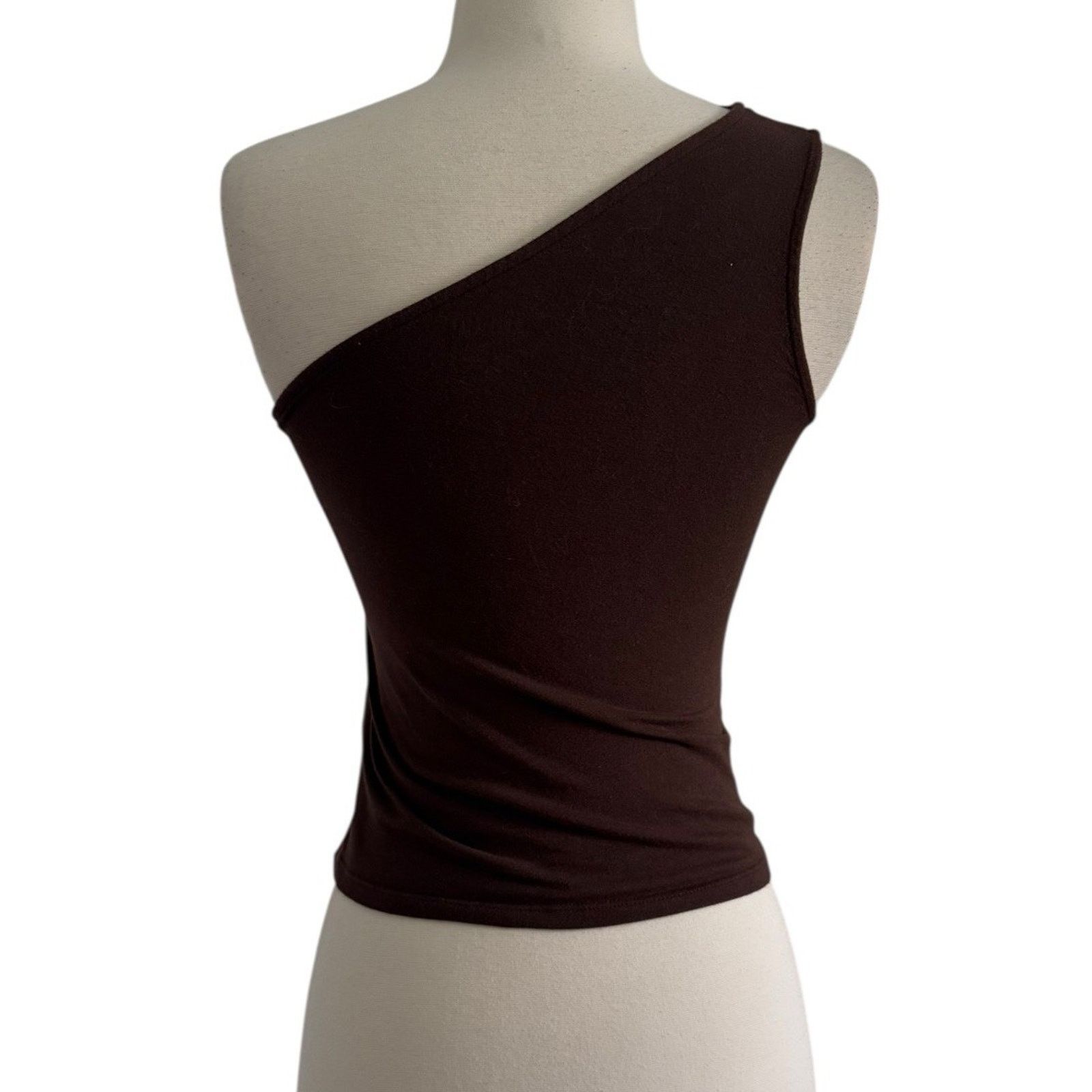 Hollister Y2K HOLLISTER Heart Rhinestone Cut Out One Shoulder Tank Top Size S / US 4 / IT 40 - 4 Thumbnail