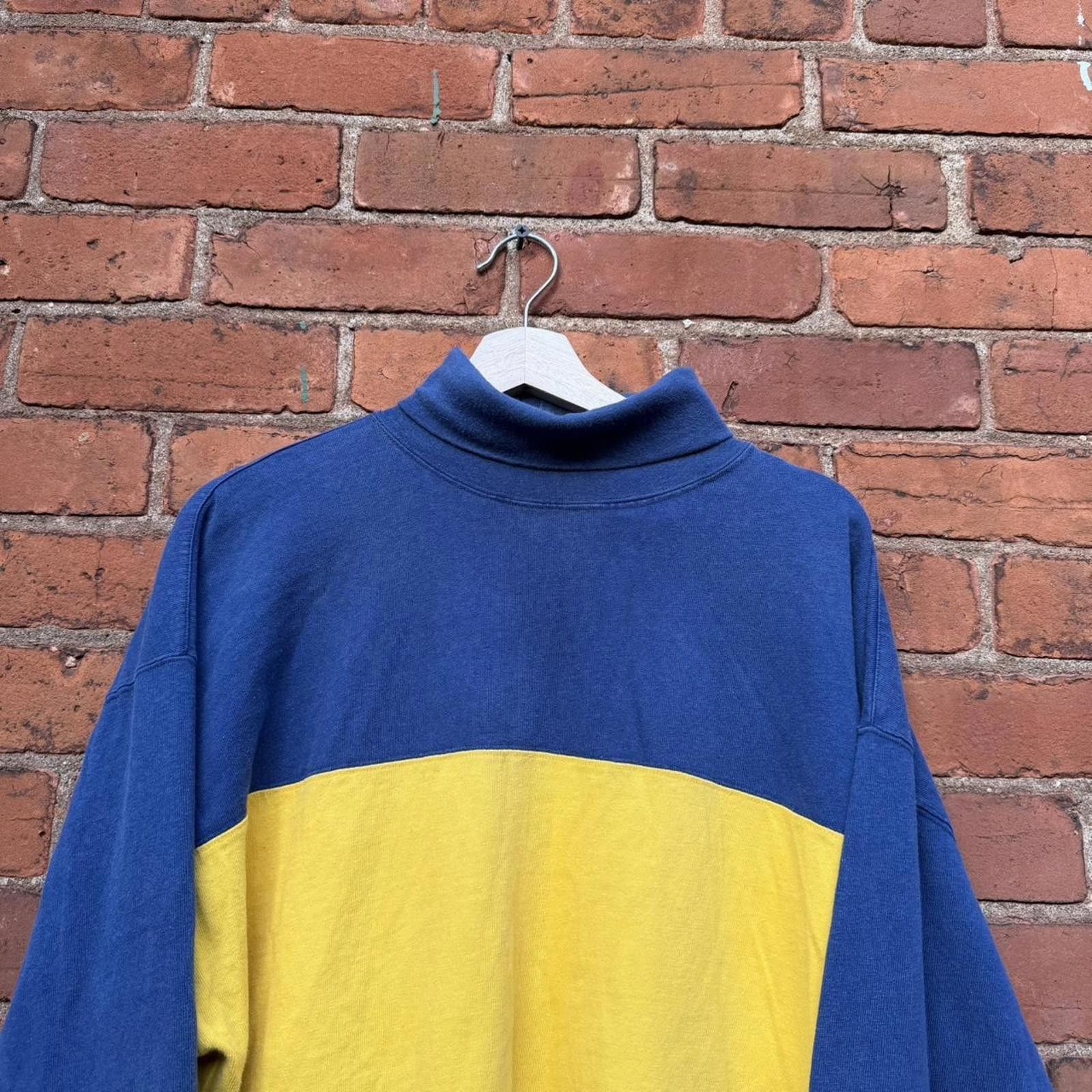 Gap Vintage gap colour block turtle neck shirt 90s L/XL Size US L / EU 52-54 / 3 - 2 Thumbnail