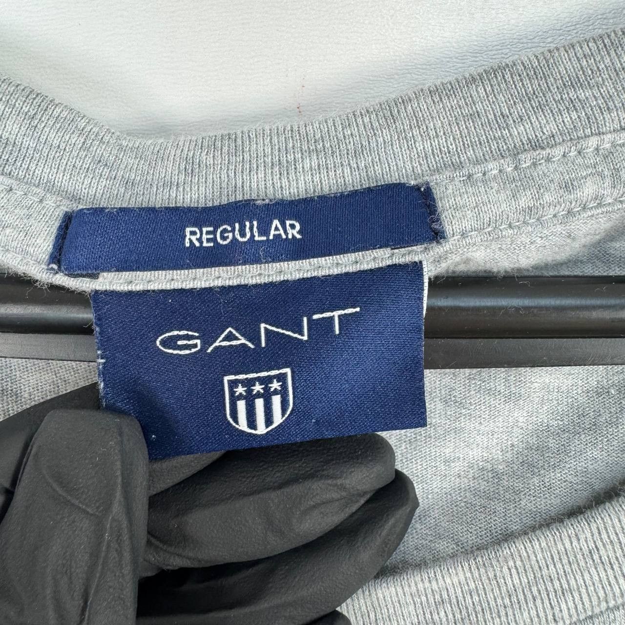 Gant Gant Shield Logo Basic T-Shirt Grey Mens Size L Size US L / EU 52-54 / 3 - 3 Thumbnail