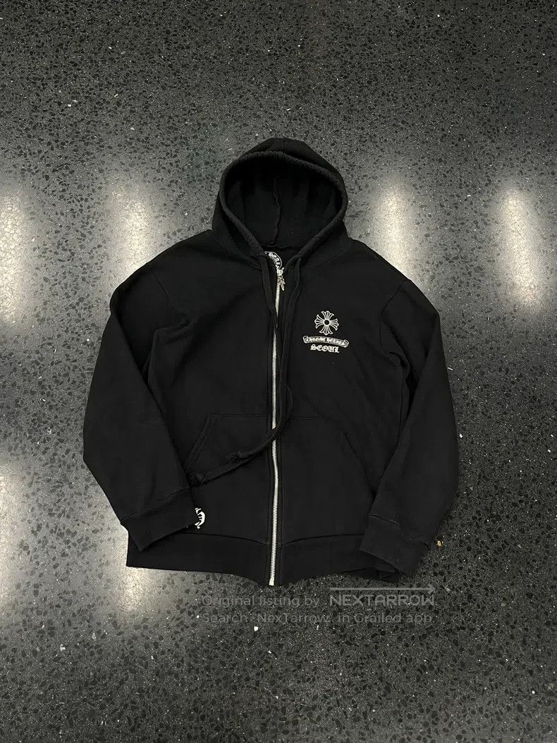 Chrome Hearts CHROME HEARTS Size M Cross scroll printed zipper hoodie Size US M / EU 48-50 / 2 - 1 Thumbnail