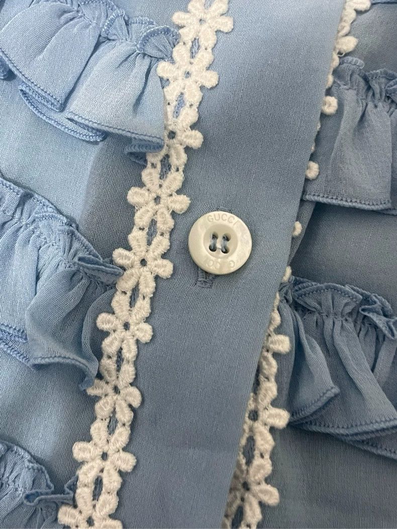 Gucci GucciWooden ear lace shirt 2503-Nextarrow Size XXS / US 00 / IT 34 - 6 Thumbnail