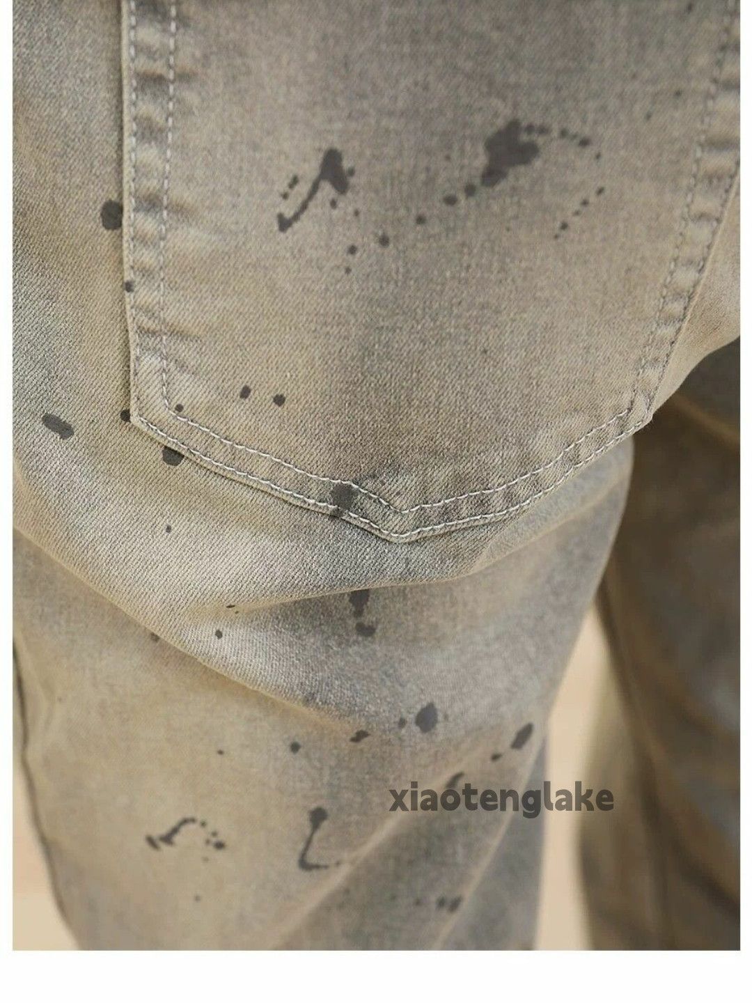 Jean × Vintage washed faded skate punk grunge paint rusty jeans Size US 32 / EU 48 - 2 Thumbnail