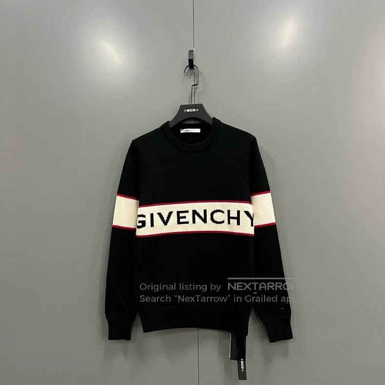 Givenchy Givenchy Color Blocked Big Logo Printed Knit Shirt Size US XS / EU 42 / 0 - 1 Thumbnail