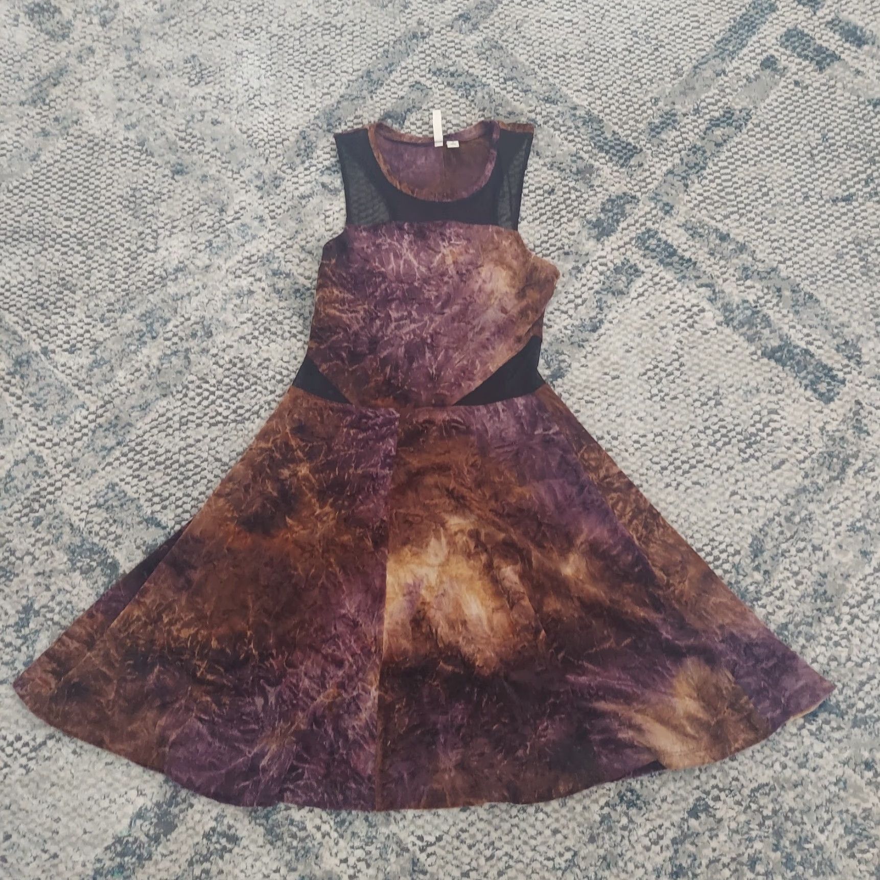 Velvet Frenchi Crushed Velvet Racer Back Dress - Size S - Women - Multicolor - Long Dress Size S / US 4 / IT 40 - 2 Thumbnail