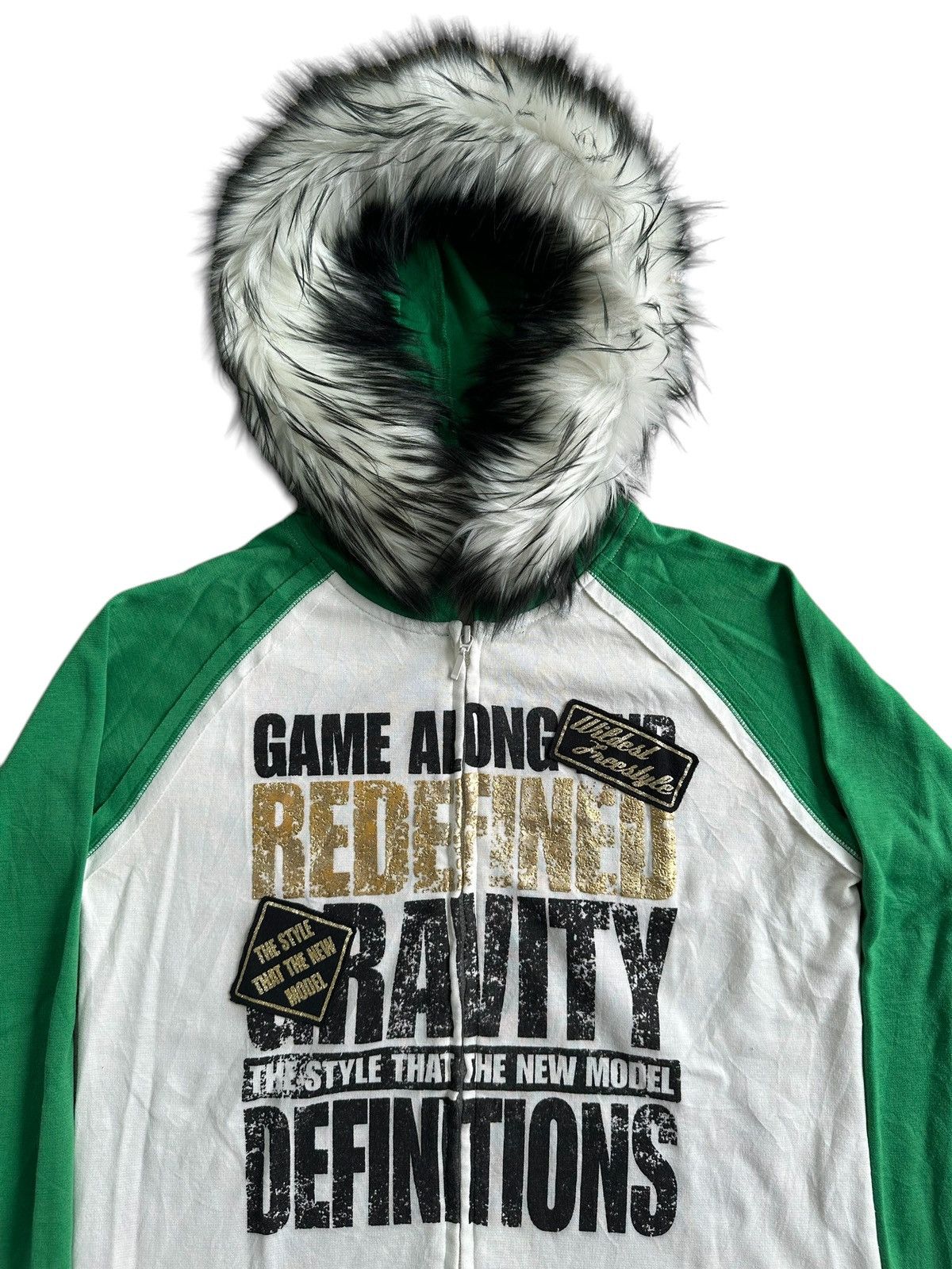 Hysteric Glamour CORNFLAKE GRAVITY POEM Zip Fur Hoodie IFSIXWASNINE LGB STYLE Size US M / EU 48-50 / 2 - 3 Thumbnail