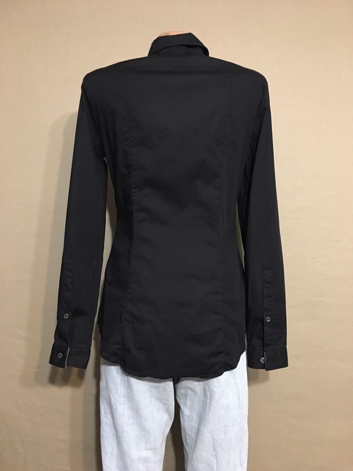 Burberry BURBERRY BRIT Black Cotton Shirt Size XS Size XS / US 0-2 / IT 36-38 - 4 Thumbnail