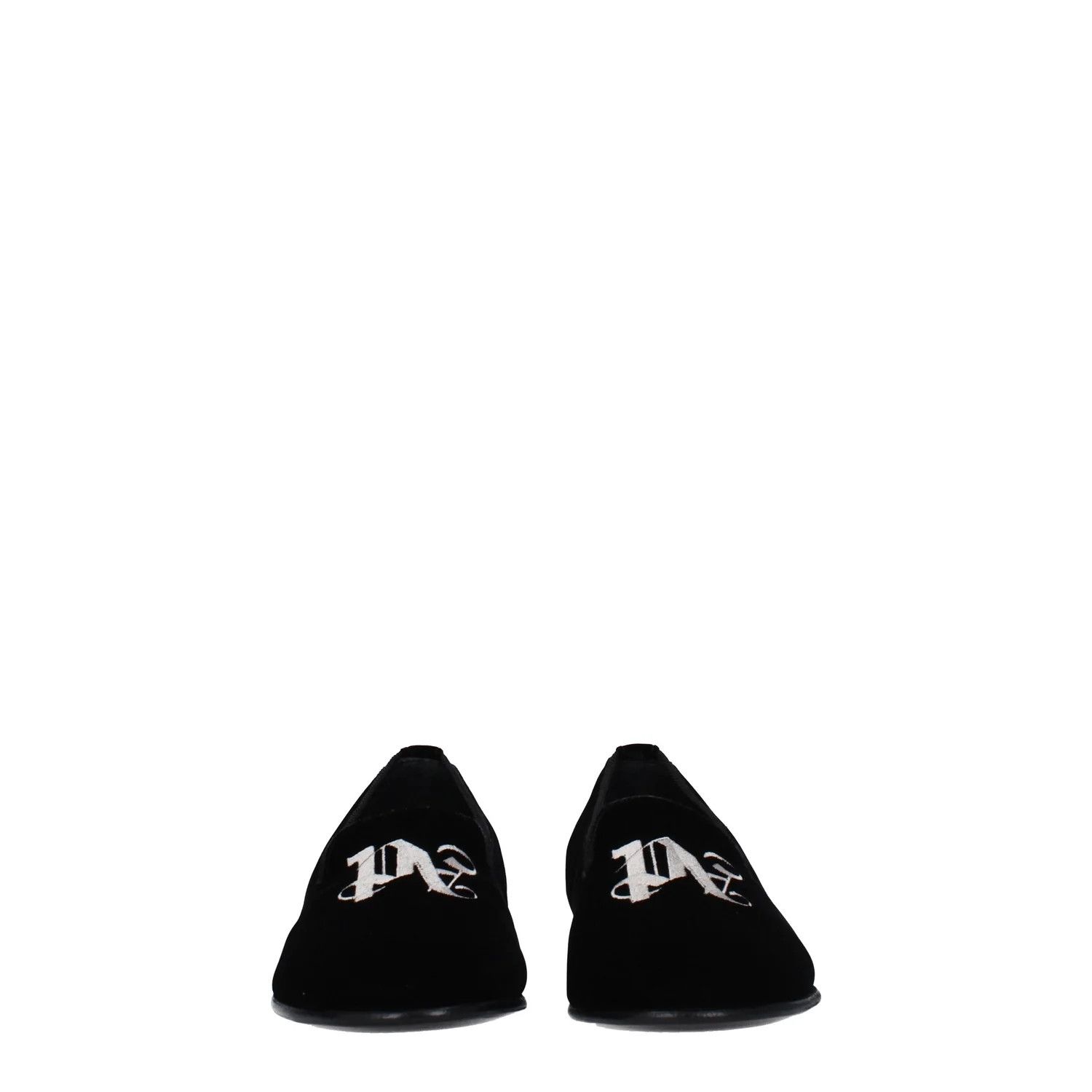 Palm Angels ob1o1e1124 Velvet Loafers in Black Size US 10 / IT 40 - 3 Thumbnail