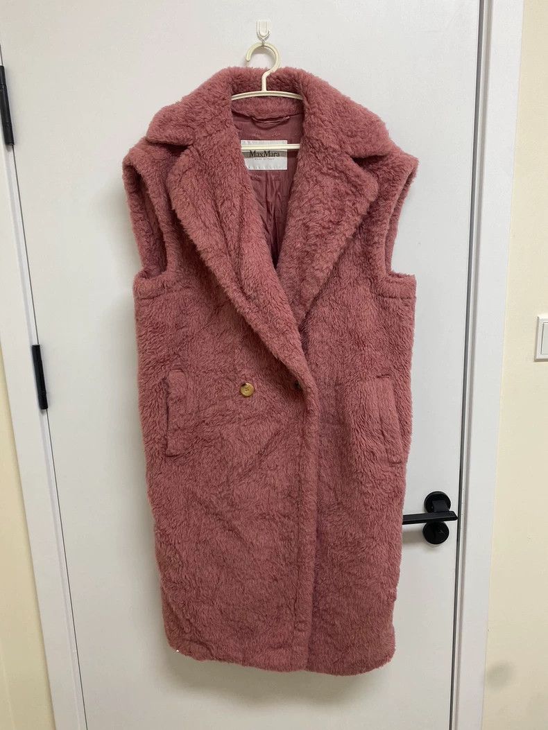 Max Mara Max Mara Pink Teddy Vest Size S / US 4 / IT 40 - 1 Thumbnail