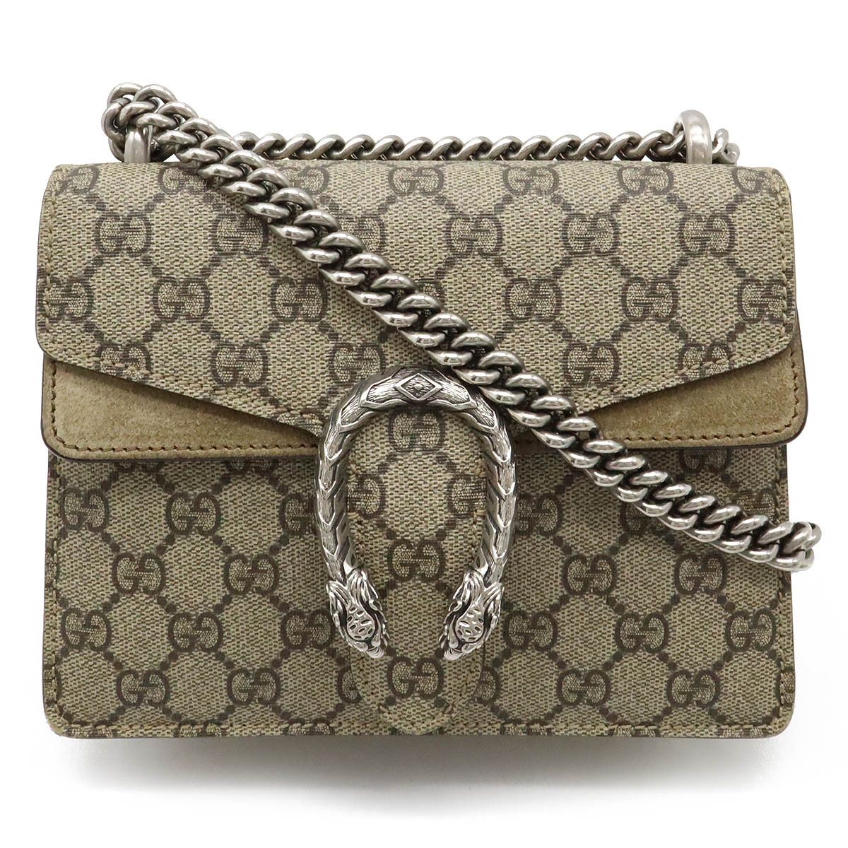 Gucci Gucci Gucci Dionysus GG Supreme Chain Bag Canvas Crossbody Bag 421970 in Very Good Condition Size ONE SIZE - 1 Thumbnail