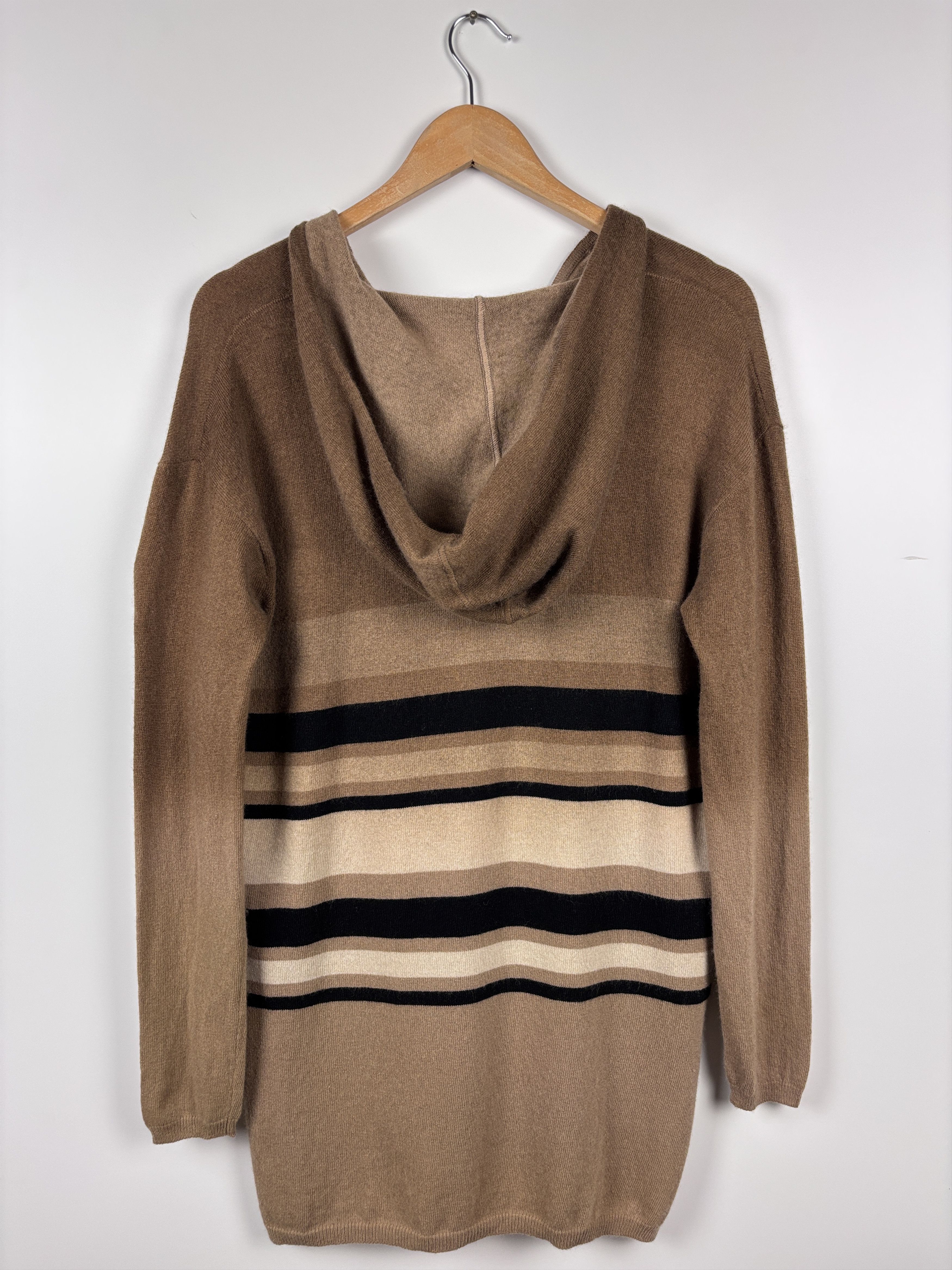 Max Mara × Weekend Max Mara Max Mara Studio Wool Hooded Sweater Dress Camel ~L-XL Size L / US 10 / IT 46 - 5 Thumbnail