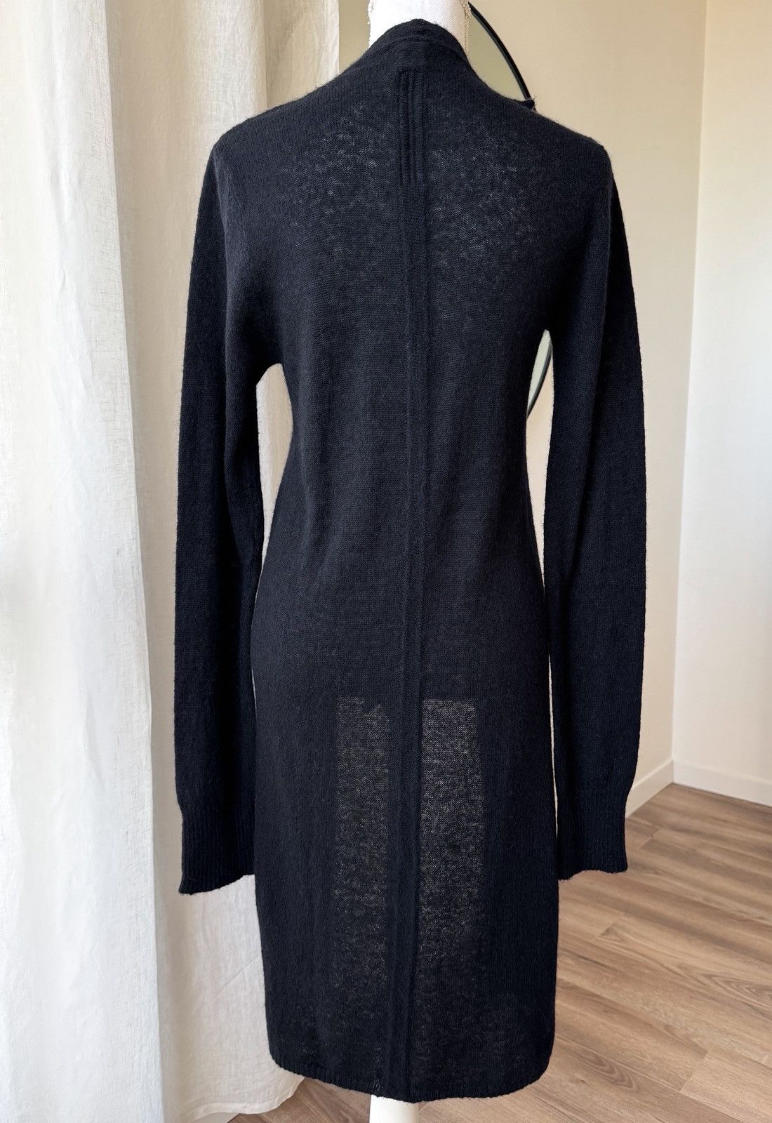Rick Owens Rick Owens Crust F/W 2009 long black knitted cardigan Size S / US 4 / IT 40 - 3 Thumbnail