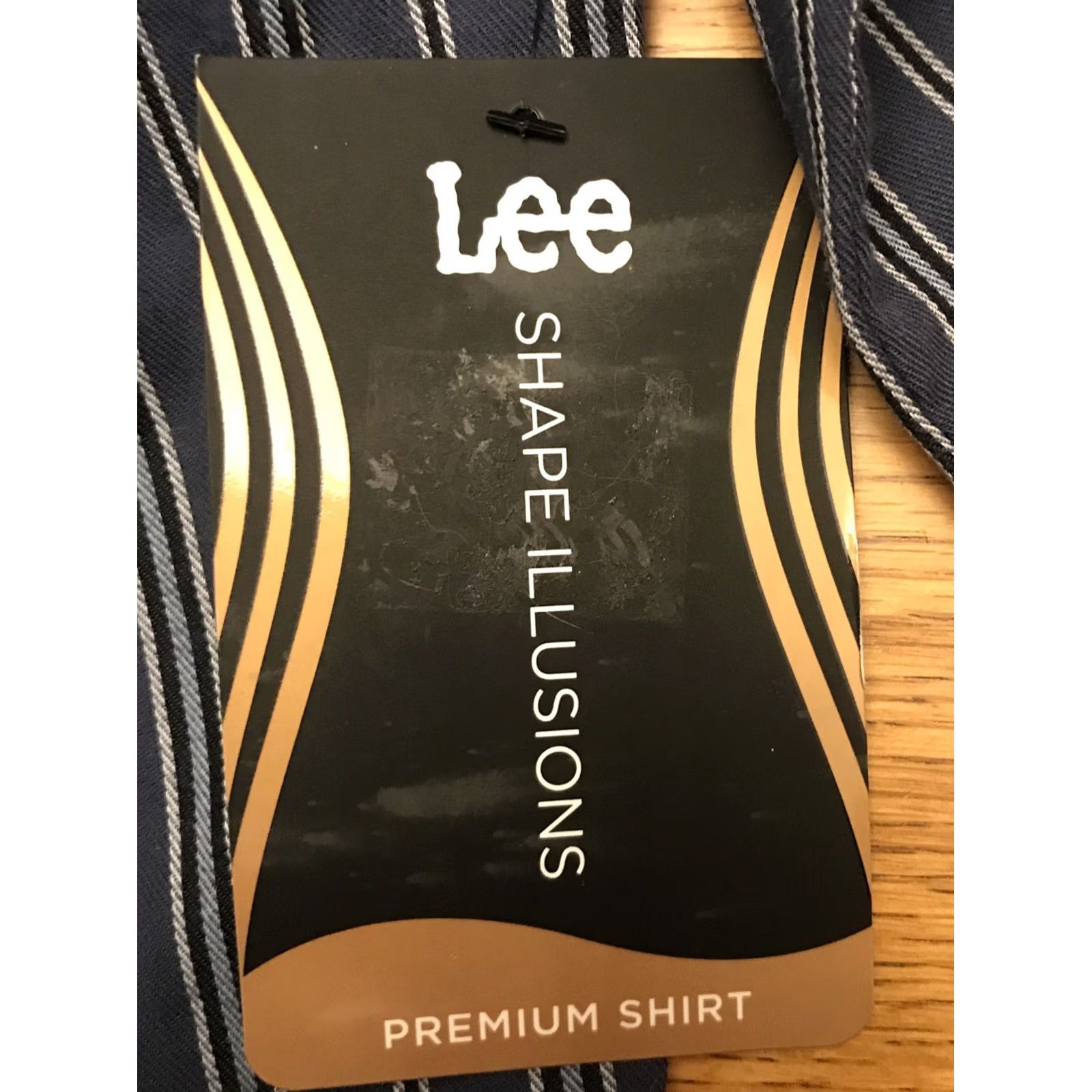Lee Lee Blouse Womens M Blue NWT Shape Illusions striped Top White NEW Size M / US 6-8 / IT 42-44 - 4 Thumbnail
