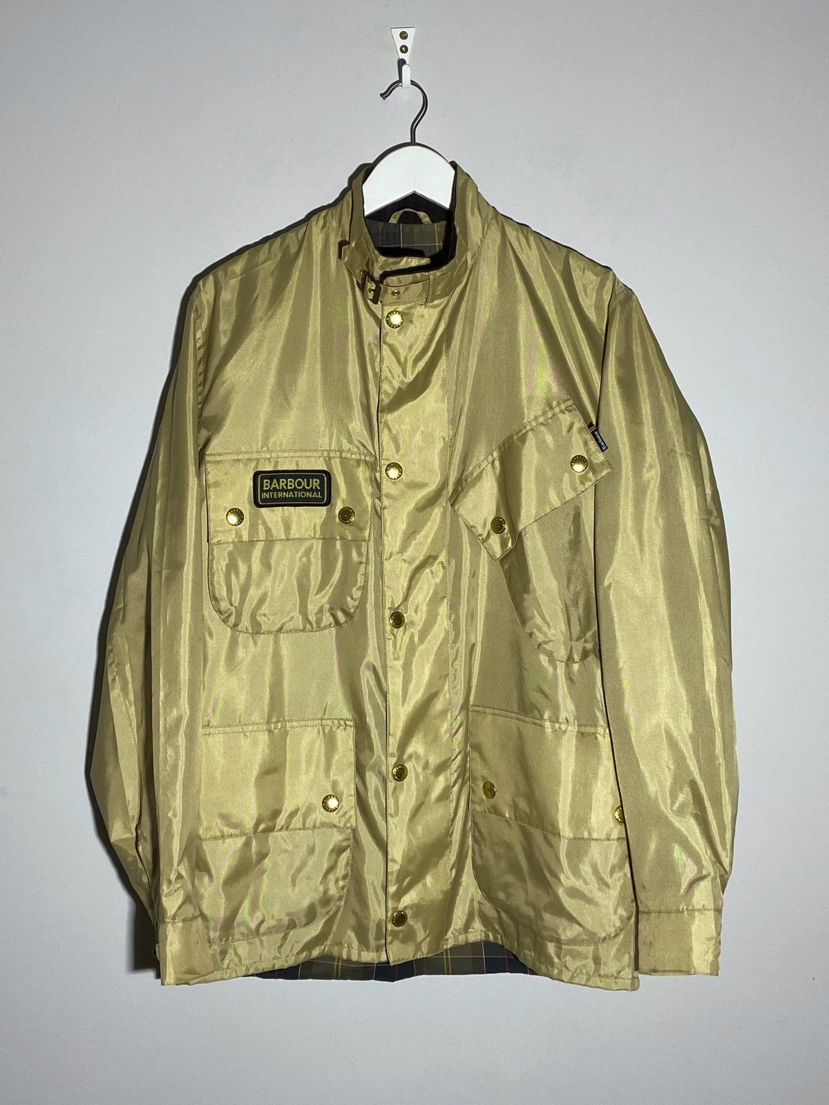 Barbour Barbour International A7 Bright Brass Gold Jacket Size US L / EU 52-54 / 3 - 1 Thumbnail