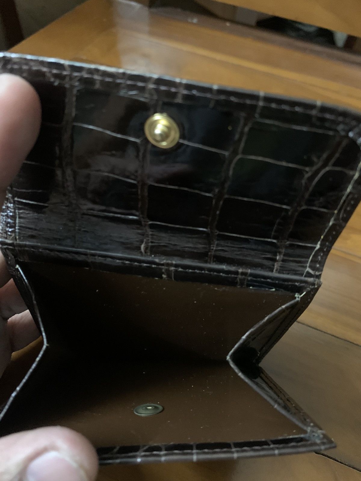 KWANPEN Kwanpen crocodile leather wallet Size ONE SIZE - 3 Thumbnail