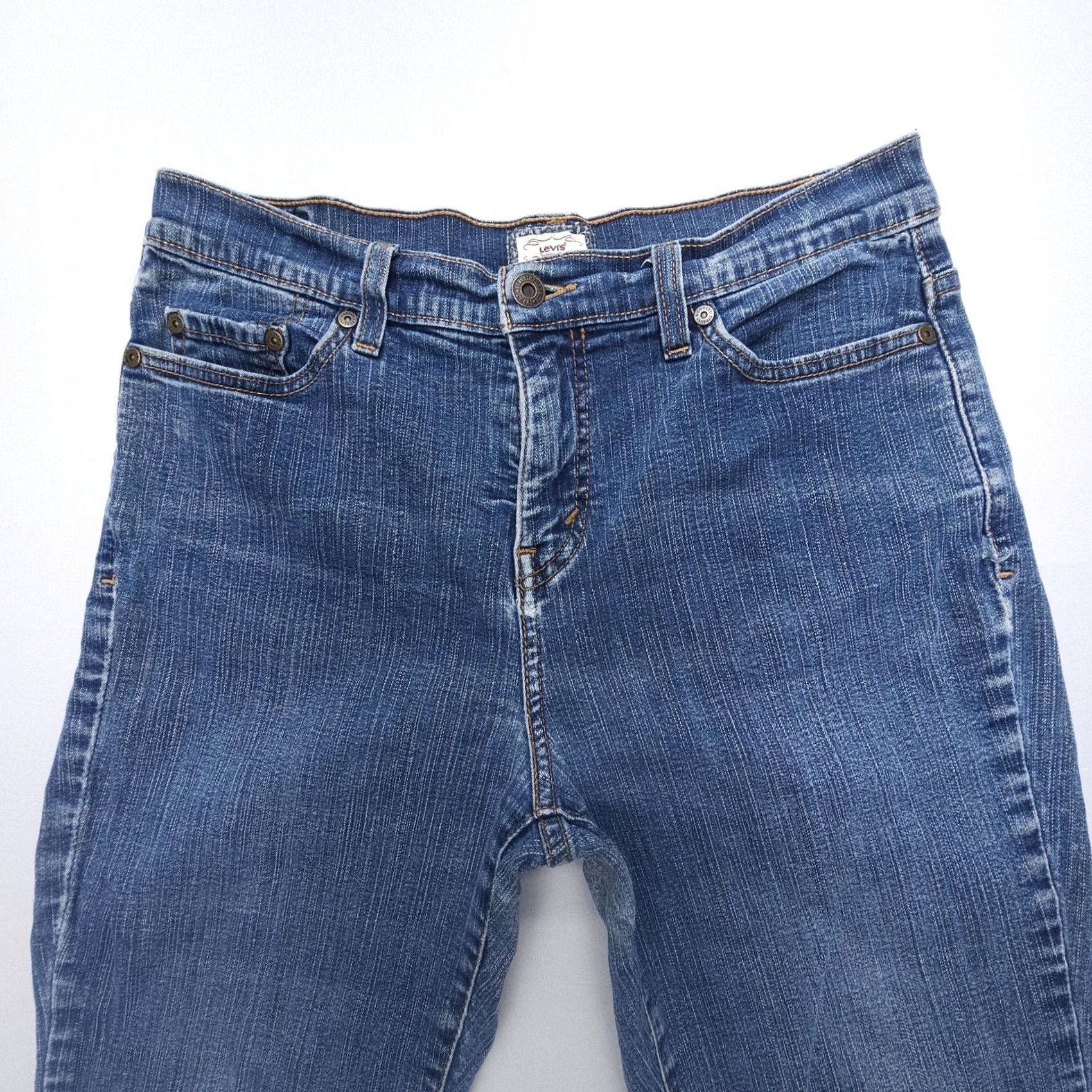 Levi's VINTAGE Levi's 512 Jeans Women Size 10 Blue Slim Straight 5-Pocket Denim Dark Wash Size 32" / US 10 / IT 46 - 5 Thumbnail