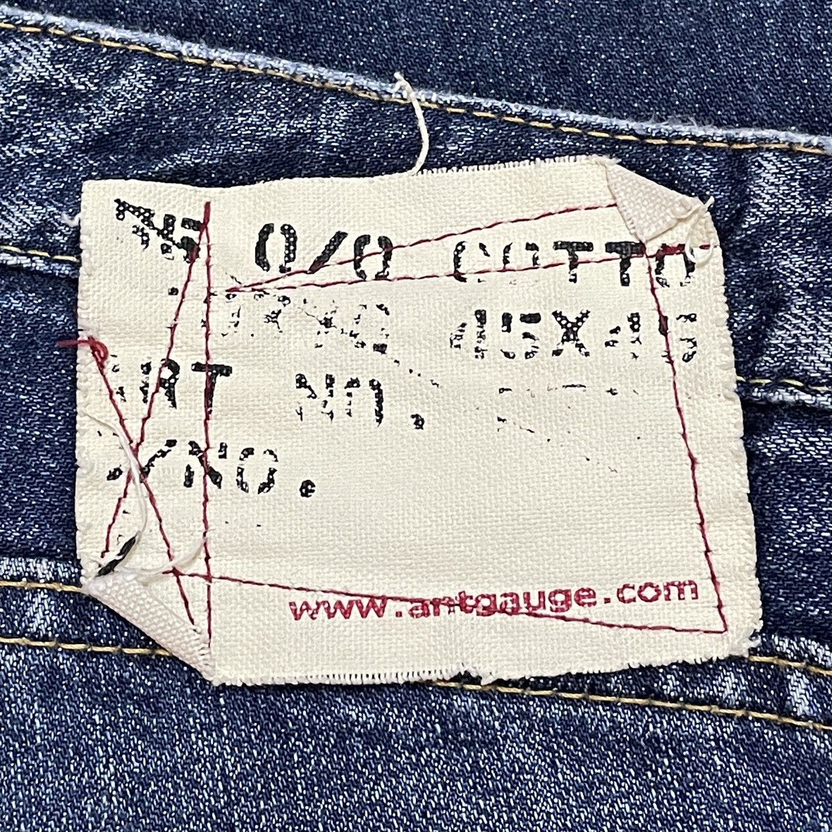 If Six Was Nine Rare Design Vintage Brand Antgauge Double Waist Jeans 1990s Size US 31 - 9 Thumbnail