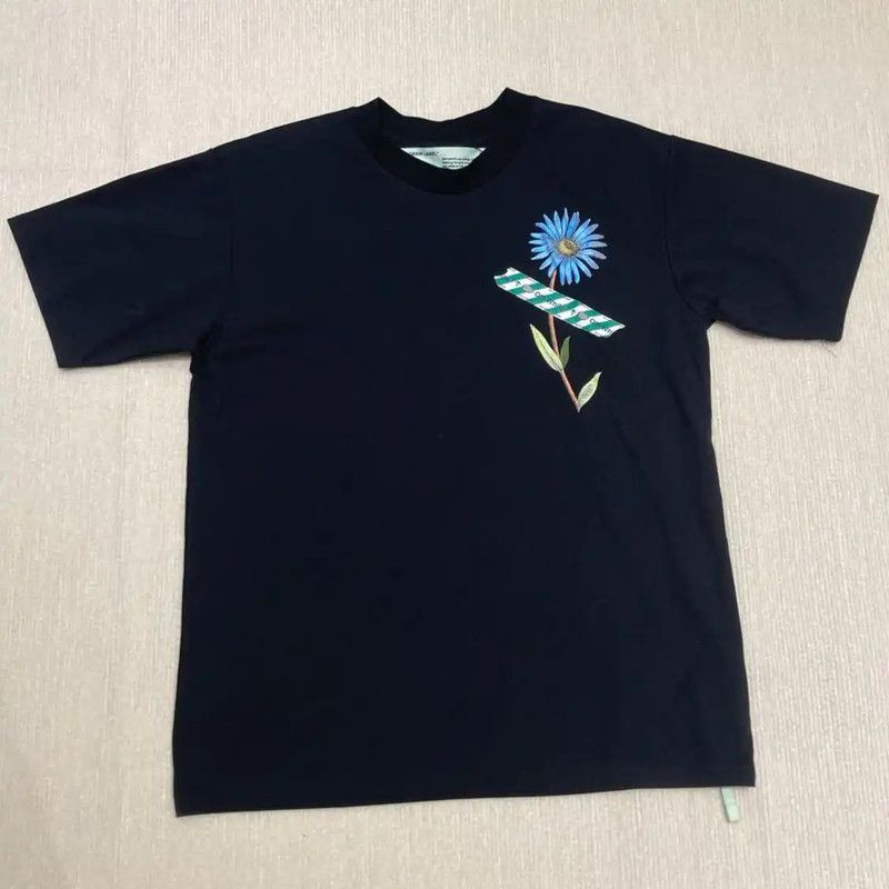 Off-White Off-White Black Cotton Graphic T-Shirt 0089 Size S / US 4 / IT 40 - 1 Thumbnail