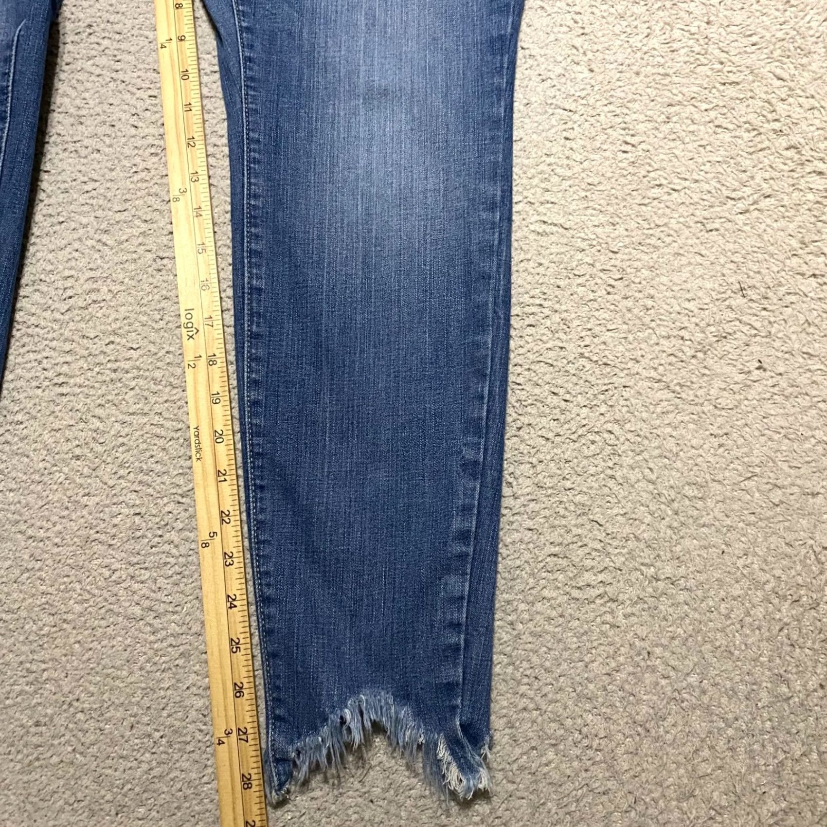 Vintage Lane Bryant Jeans Blue Denim Mid Rise Skinny 16 Regular 32 Inseam 5-Pocket Stretch AC Adult Womens Boys Girls N/A Size 38" / US 16 / IT 52 - 6 Thumbnail