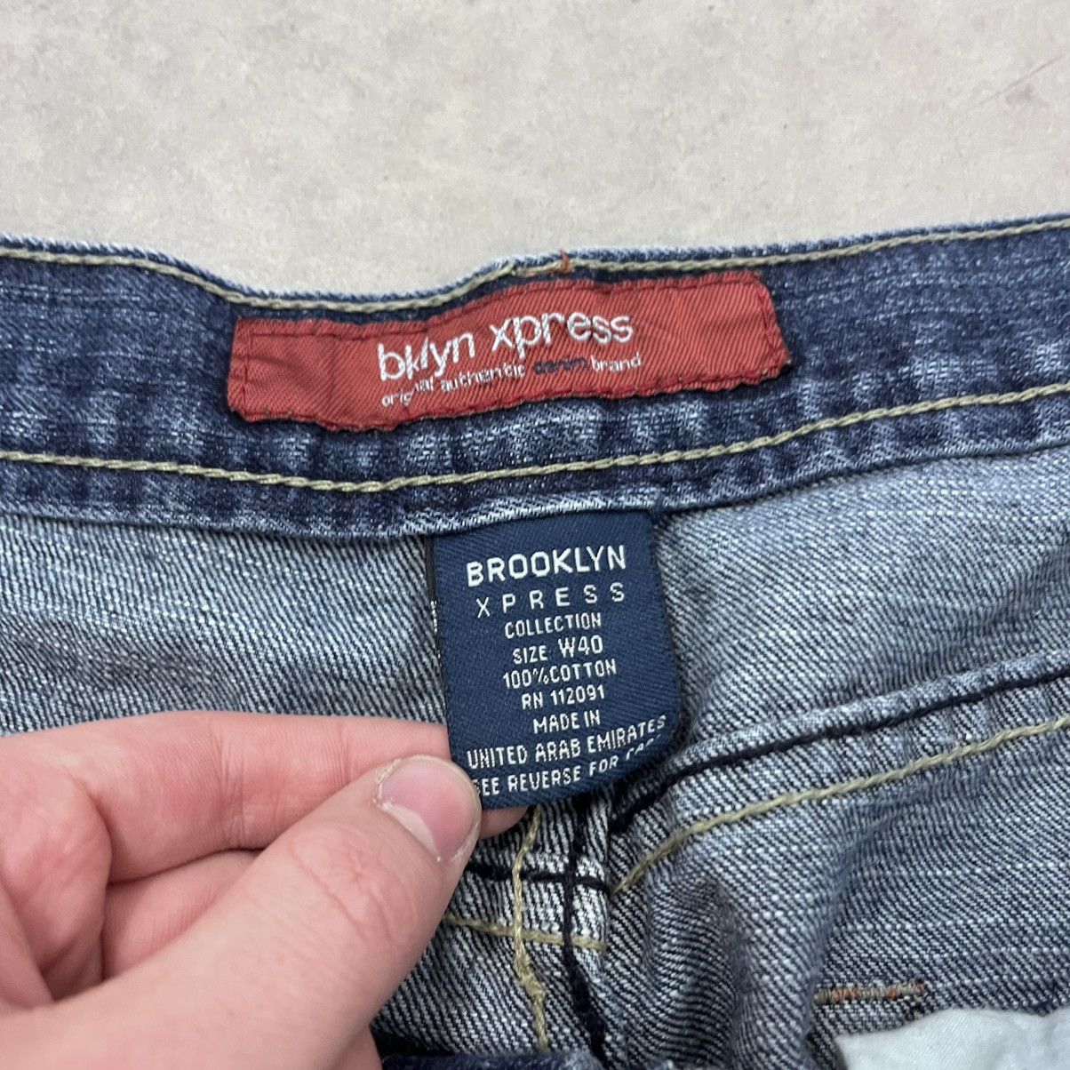 Akademiks × Southpole CRAZY Y2K Baggy Brooklyn Express Jorts 38" Waist Denim Jeans Size US 40 / EU 56 - 3 Thumbnail