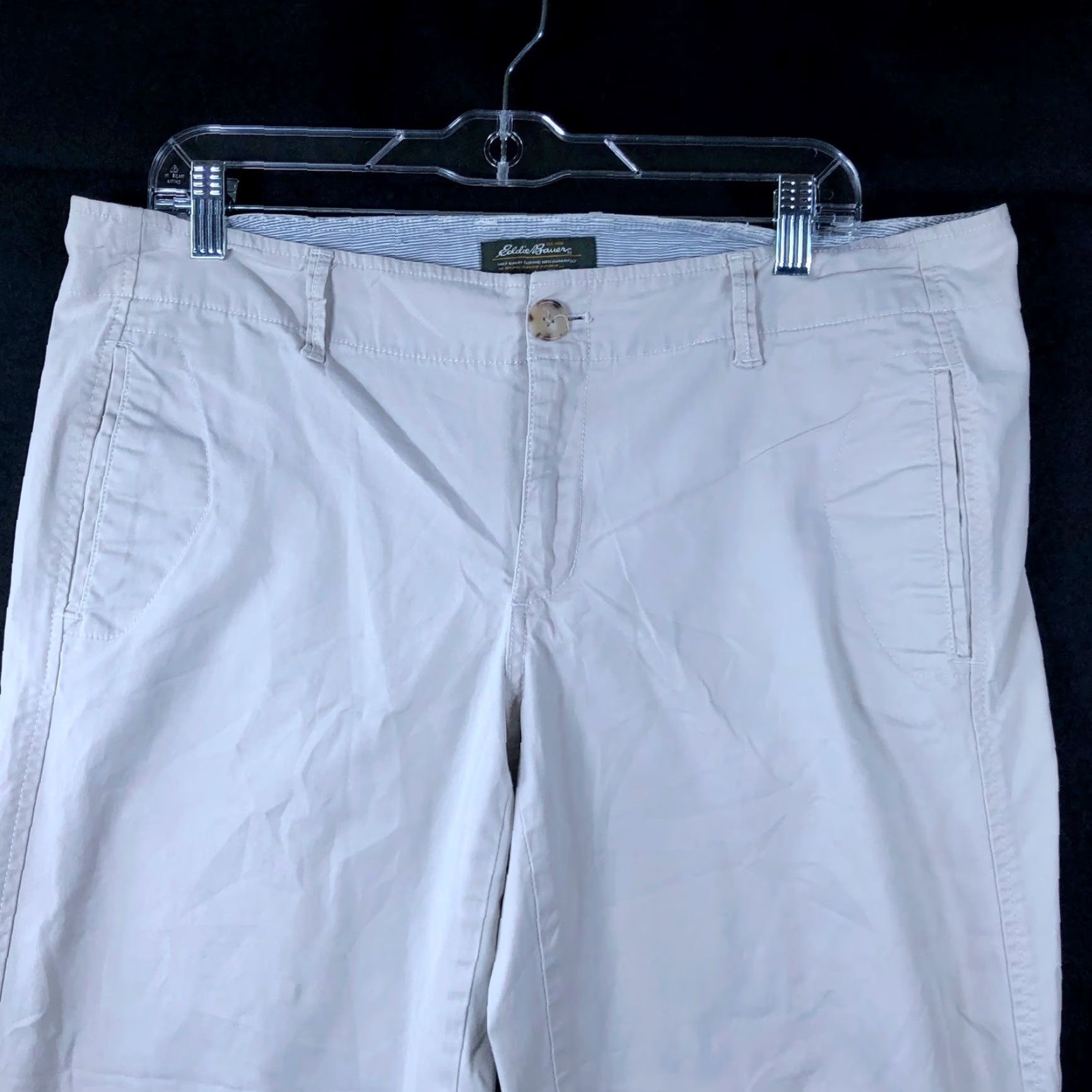 Eddie Bauer Eddie Bauer Womens Pants Tan Mid Rise Vashon Capri Stretch 14 Capris Pants Capri Pants Womens Tan 14 Size 25" / US 0 / IT 36 - 2 Thumbnail