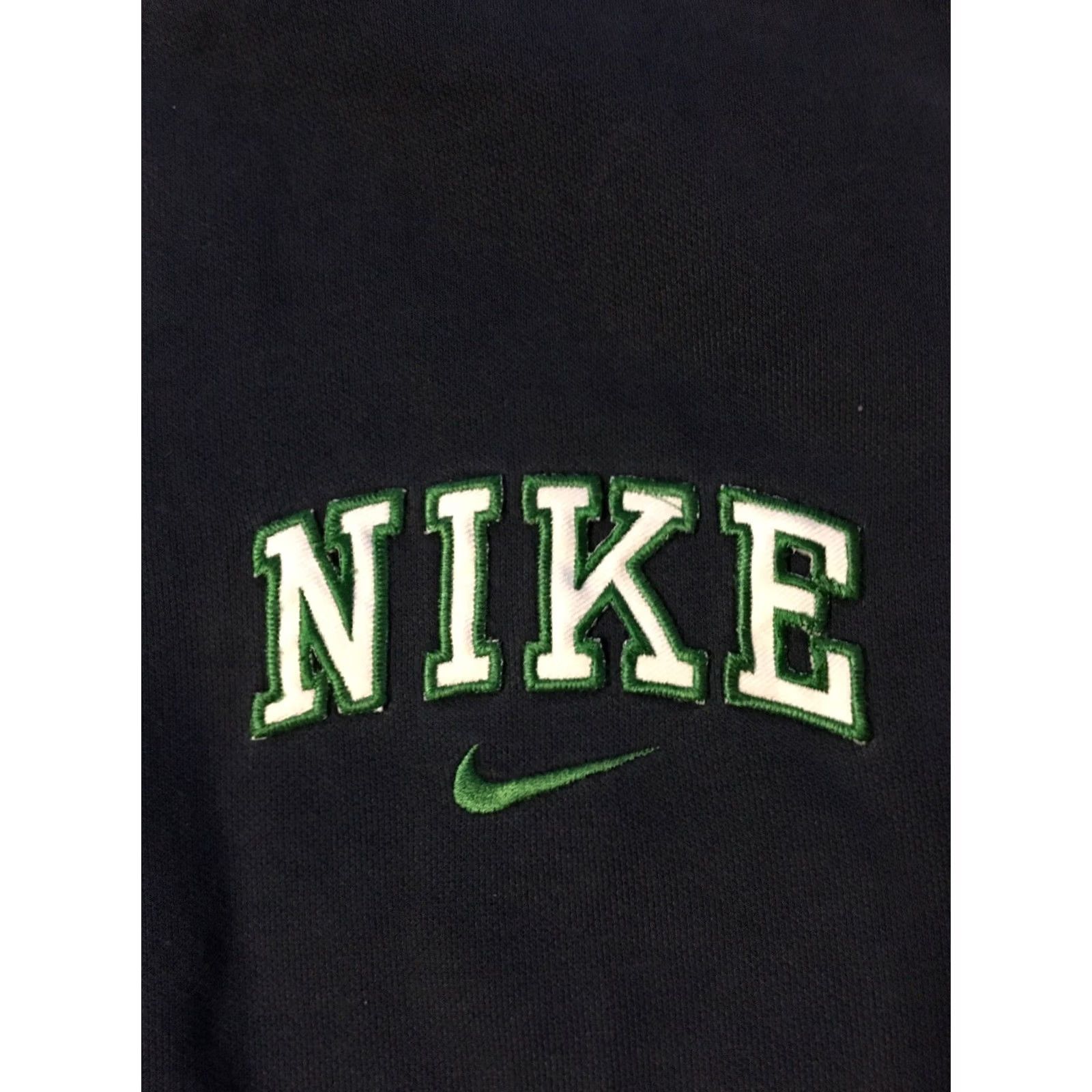 Nike VINTAGE Nike Swoosh Faded Spellout Sweatshirt XL Navy Blue Men XL Pullover 1/4 Zip Grunge Hip Hop 90s USA College Sports Rap Logo Size US XL / EU 56 / 4 - 3 Thumbnail
