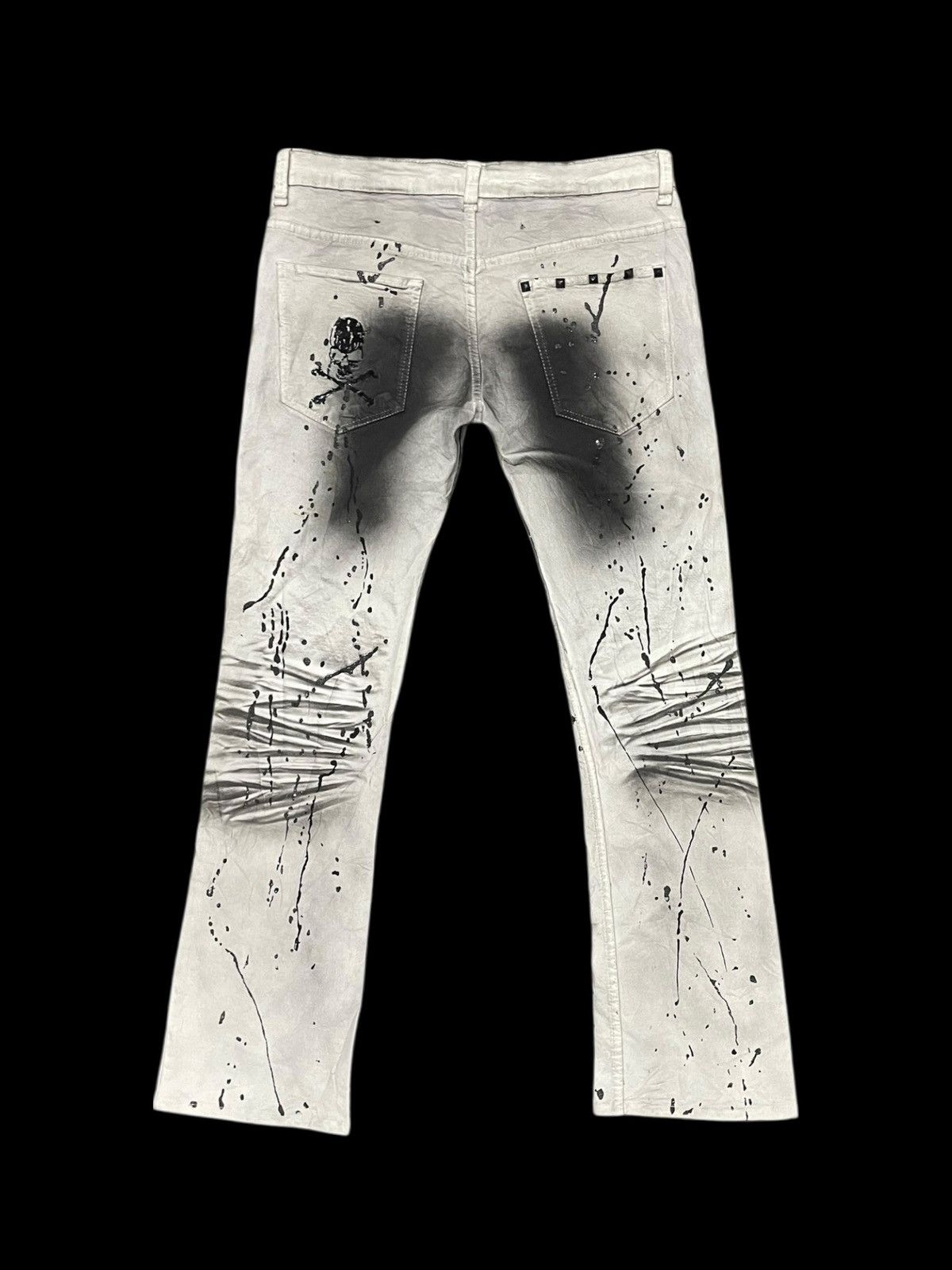 If Six Was Nine Flare K.U.I Punk Gothic Jeans Size US 34 / EU 50 - 10 Thumbnail