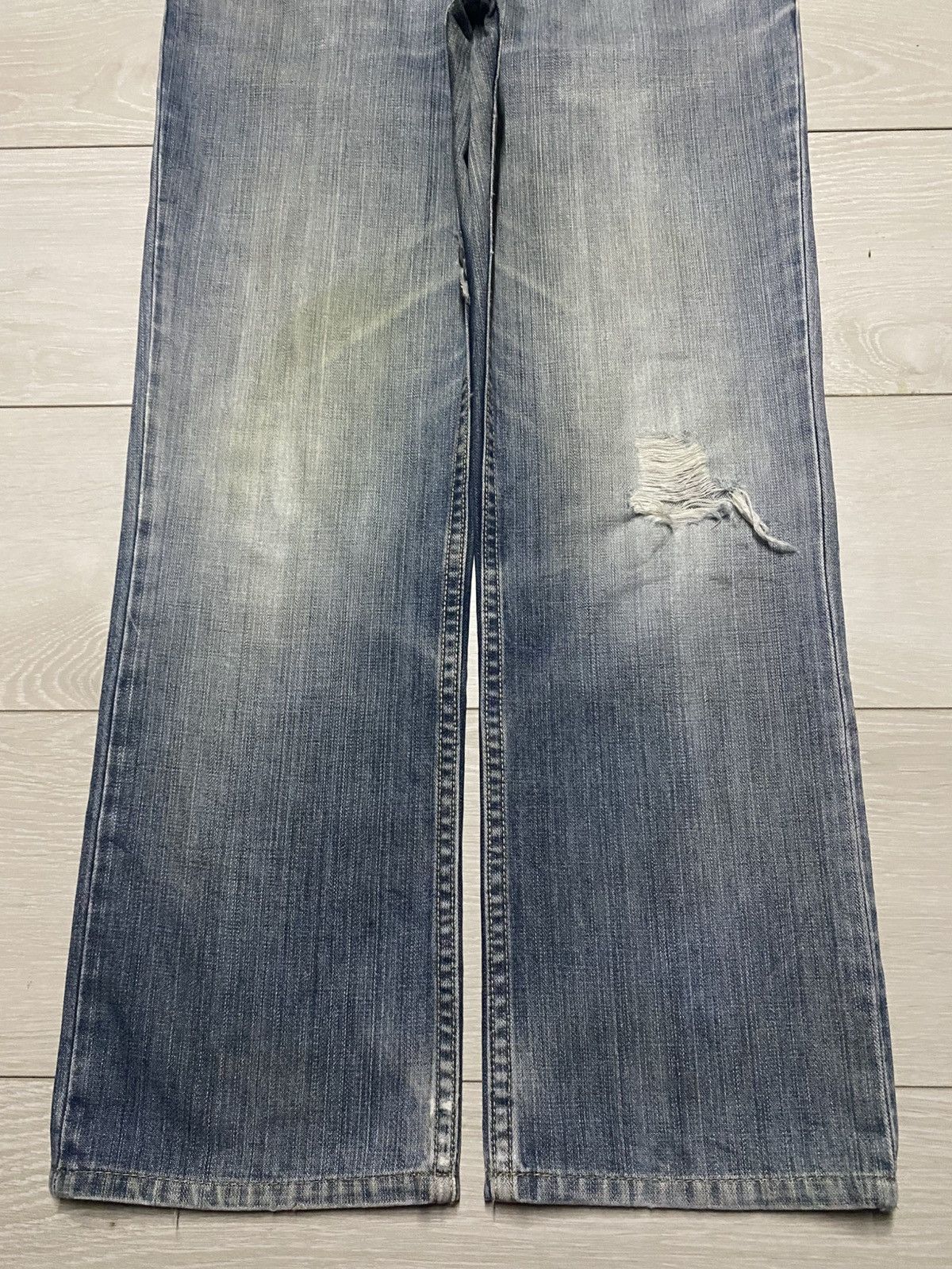 Gap Vintage Gap Denim Faded Wash Distressed Loose Jeans Size US 30 / EU 46 - 5 Thumbnail