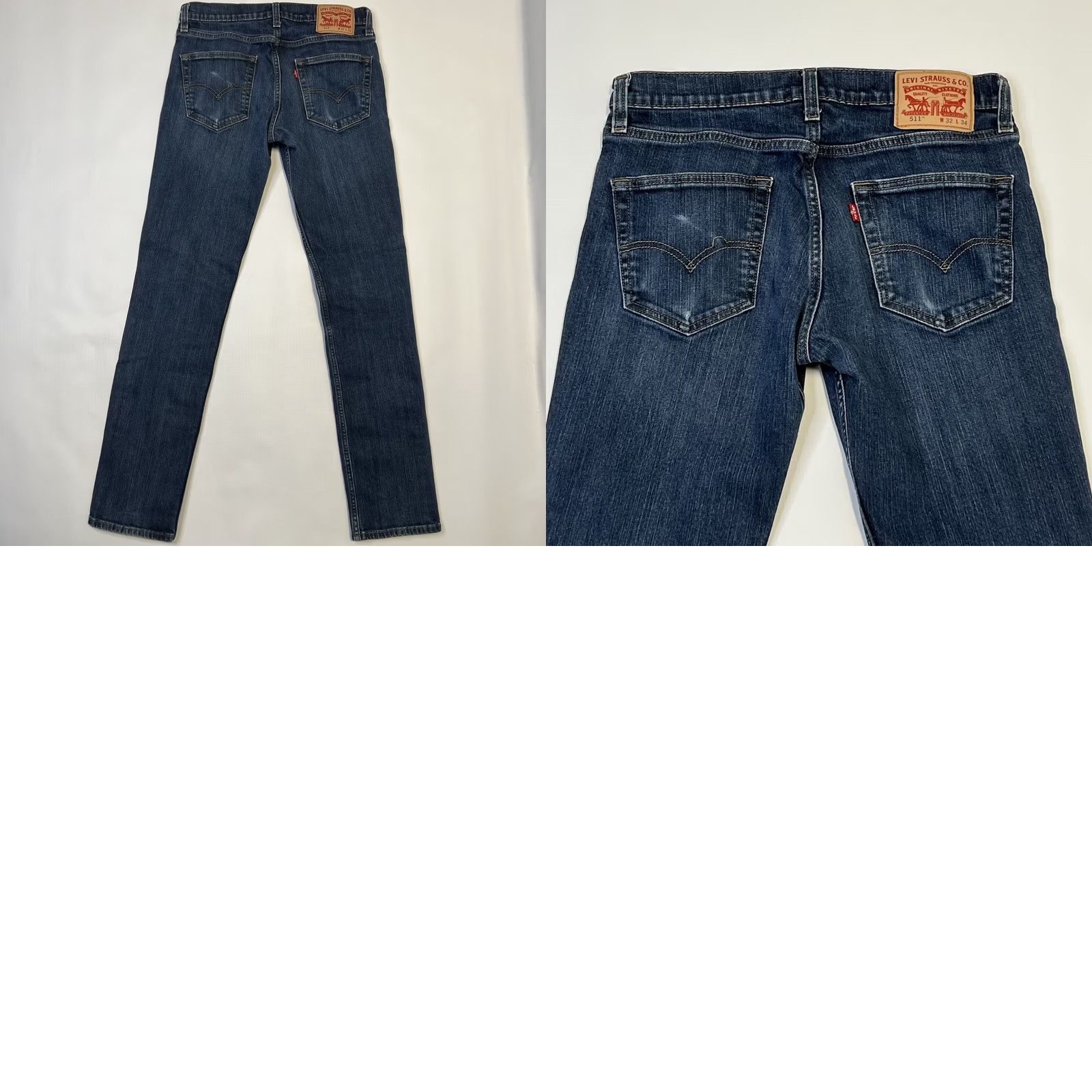 Levi's VINTAGE Levi's 511 Slim Fit Jeans Pants 33 34 Size 30x31 Denim Blue Cotton Blend Stretch 5-Pocket Men Regular Pants Jeans Mens Slim Fit Blue 511 Size US 33 - 8 Thumbnail